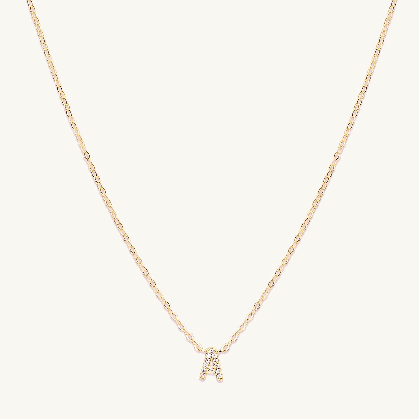 Multi Initial Sapphire Letter Necklace