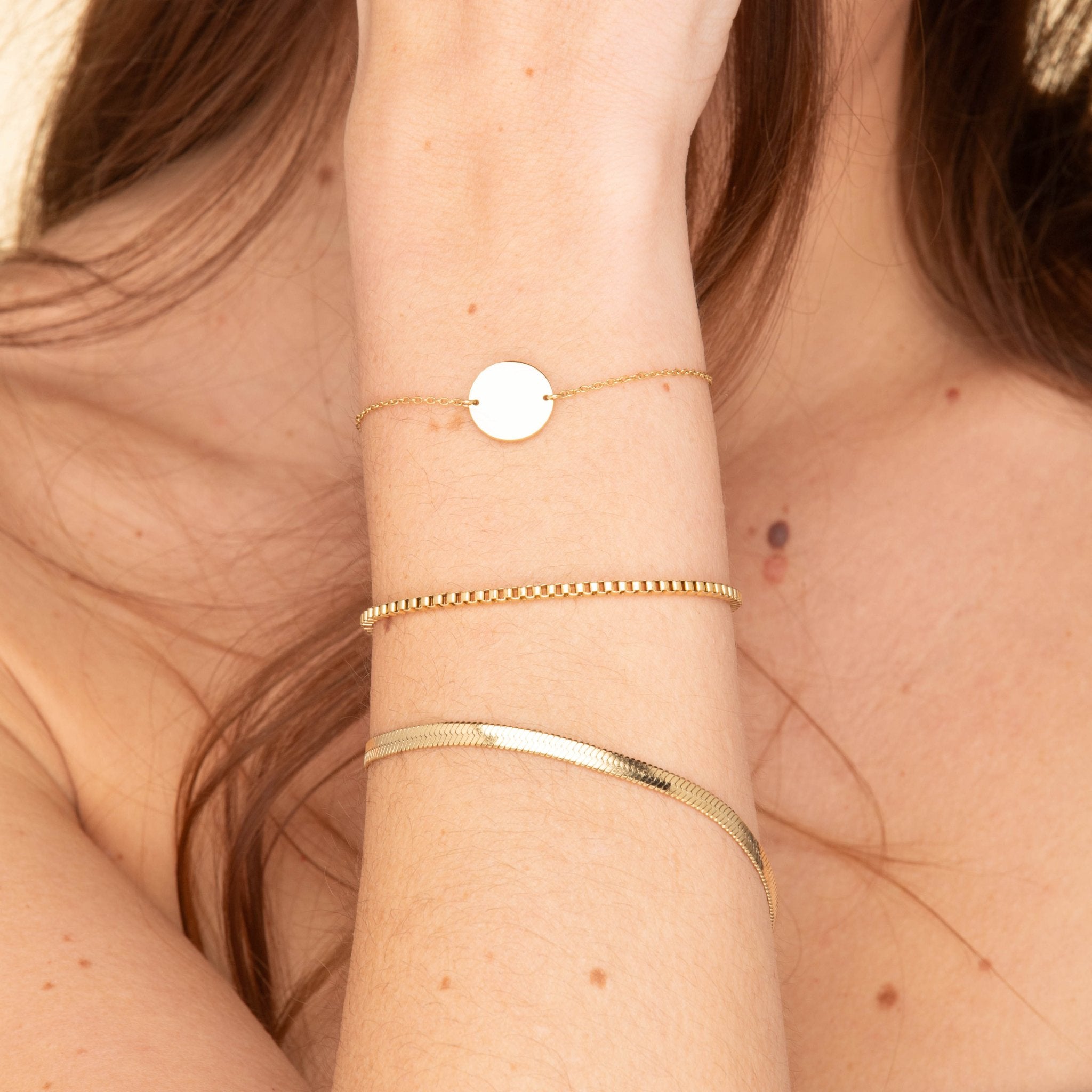 Thick Box Chain Bracelet - Camile & Stone