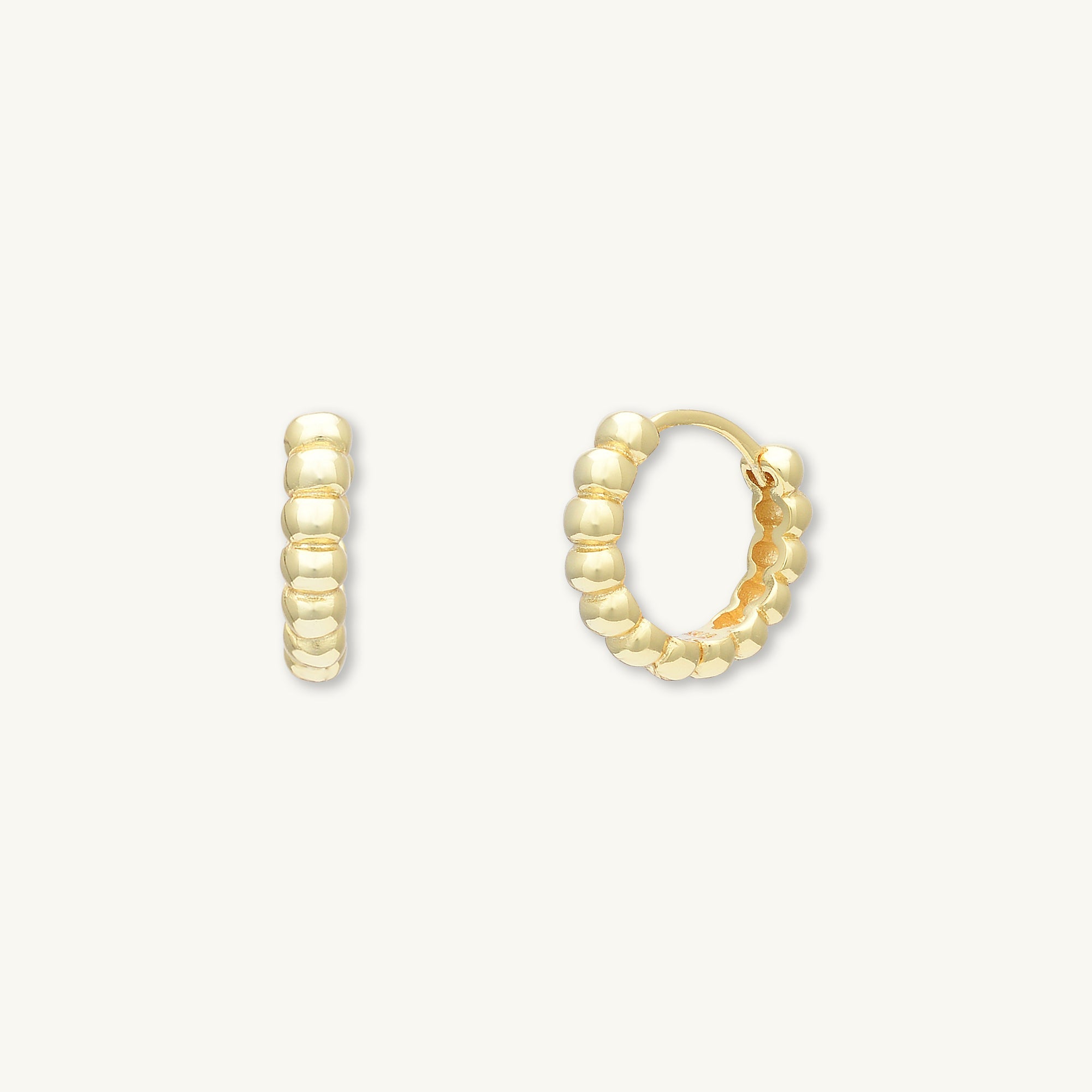 Thick Dot Huggie Earrings - Camile & Stone
