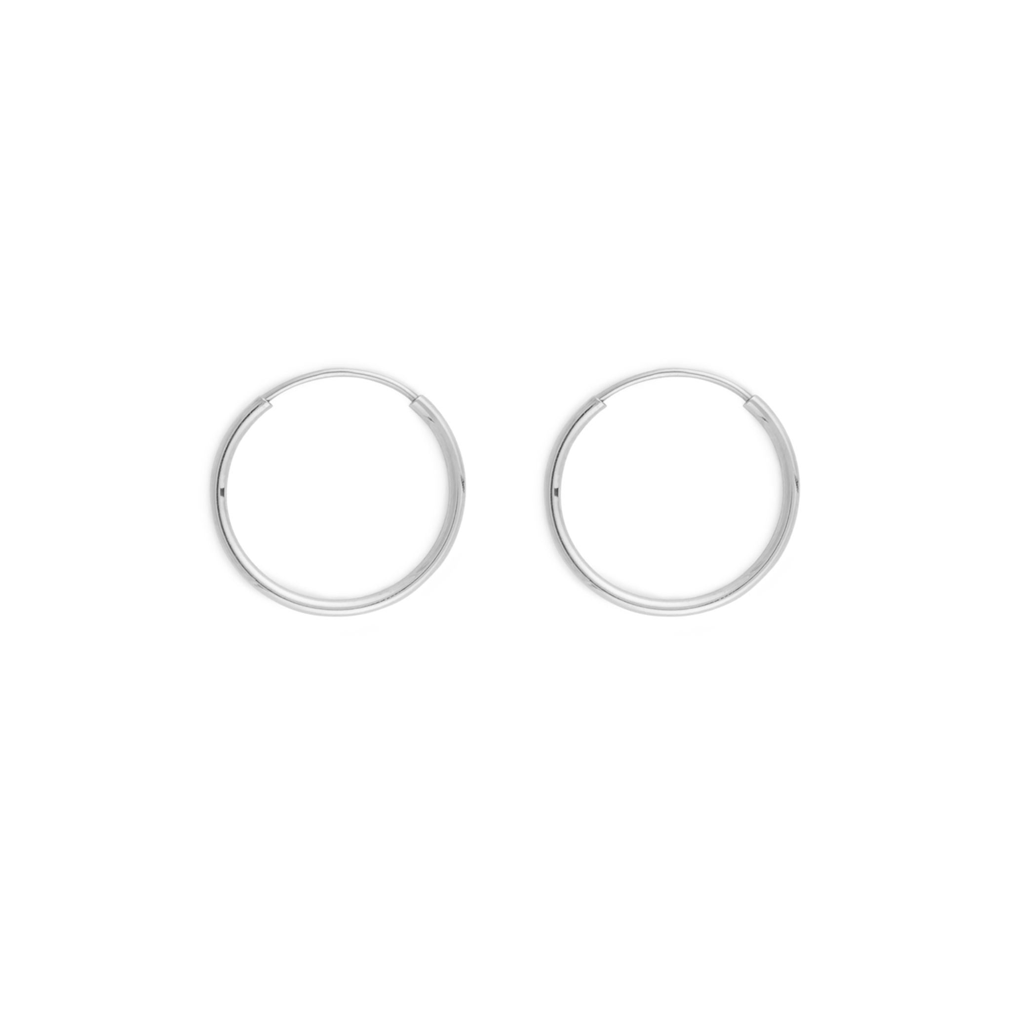 Thin Basic Large Hoops - Camile & Stone