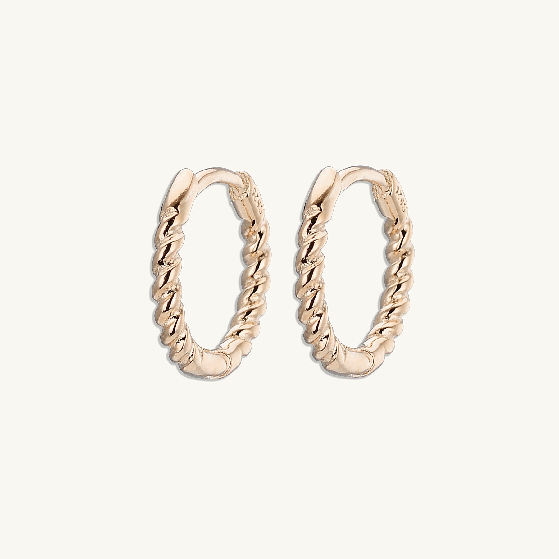 Thin Croissant Hoop Earrings - Camile & Stone
