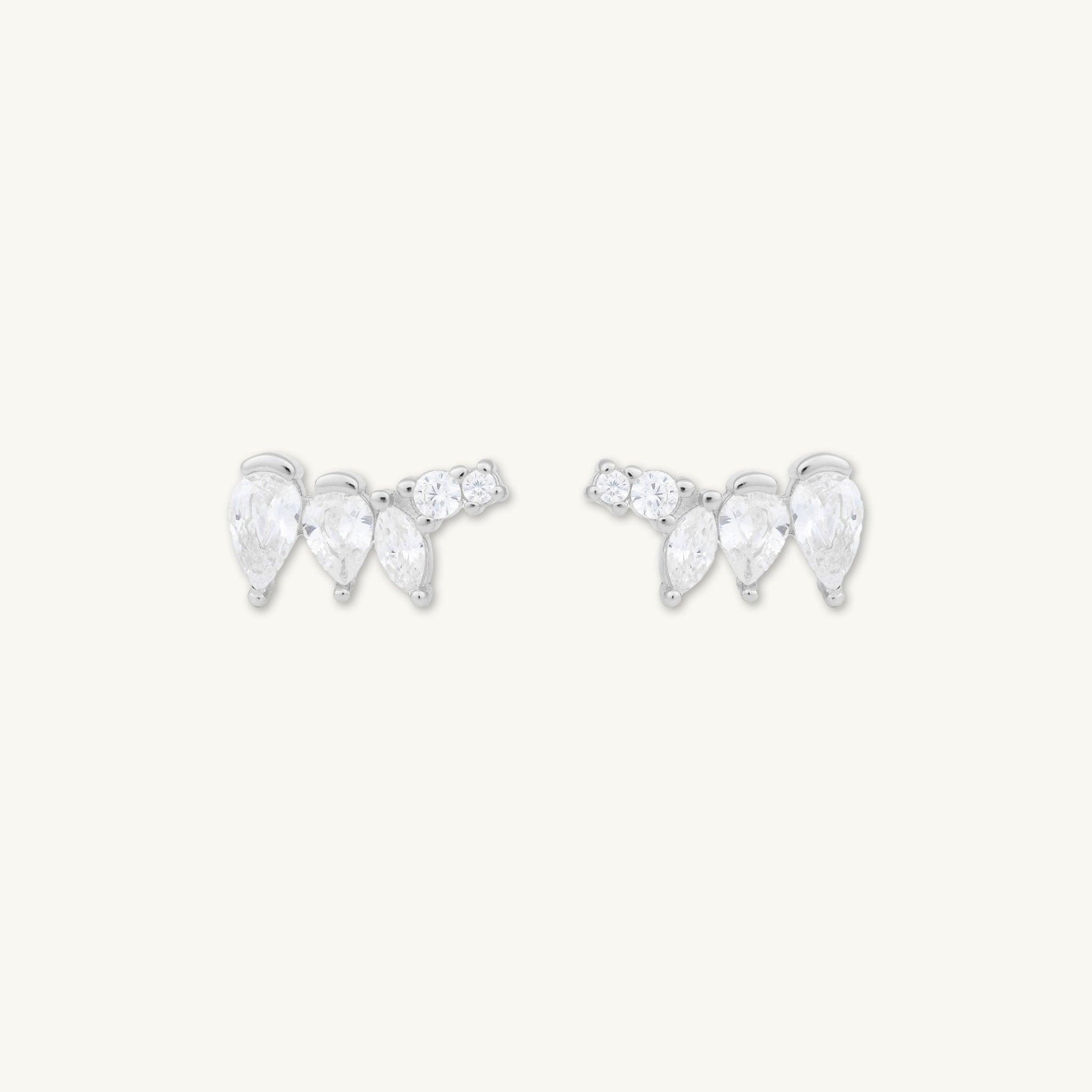 Trio Angel Wings Stud Earrings - Camile & Stone