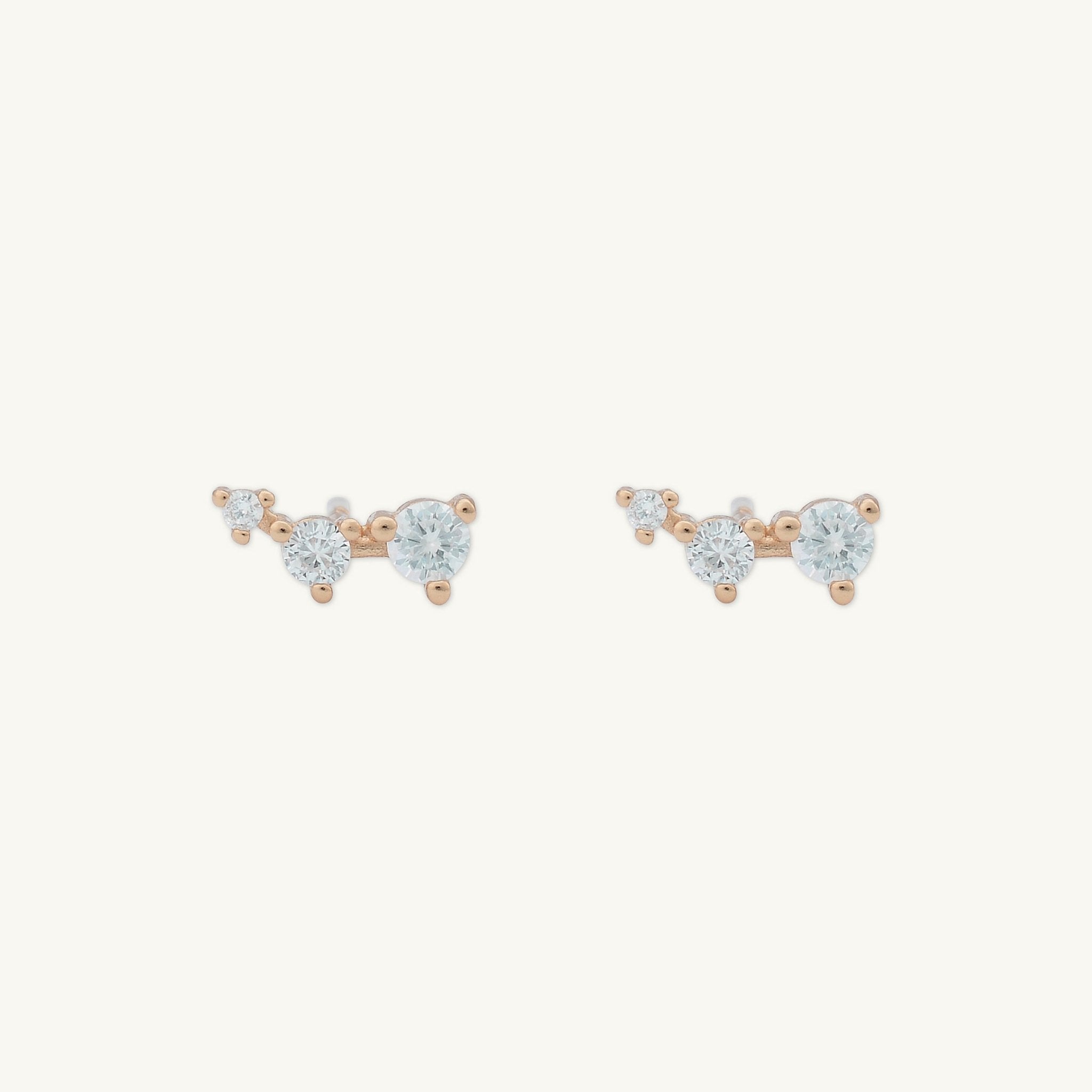 Trio Sapphire Stud Earrings - Camile & Stone