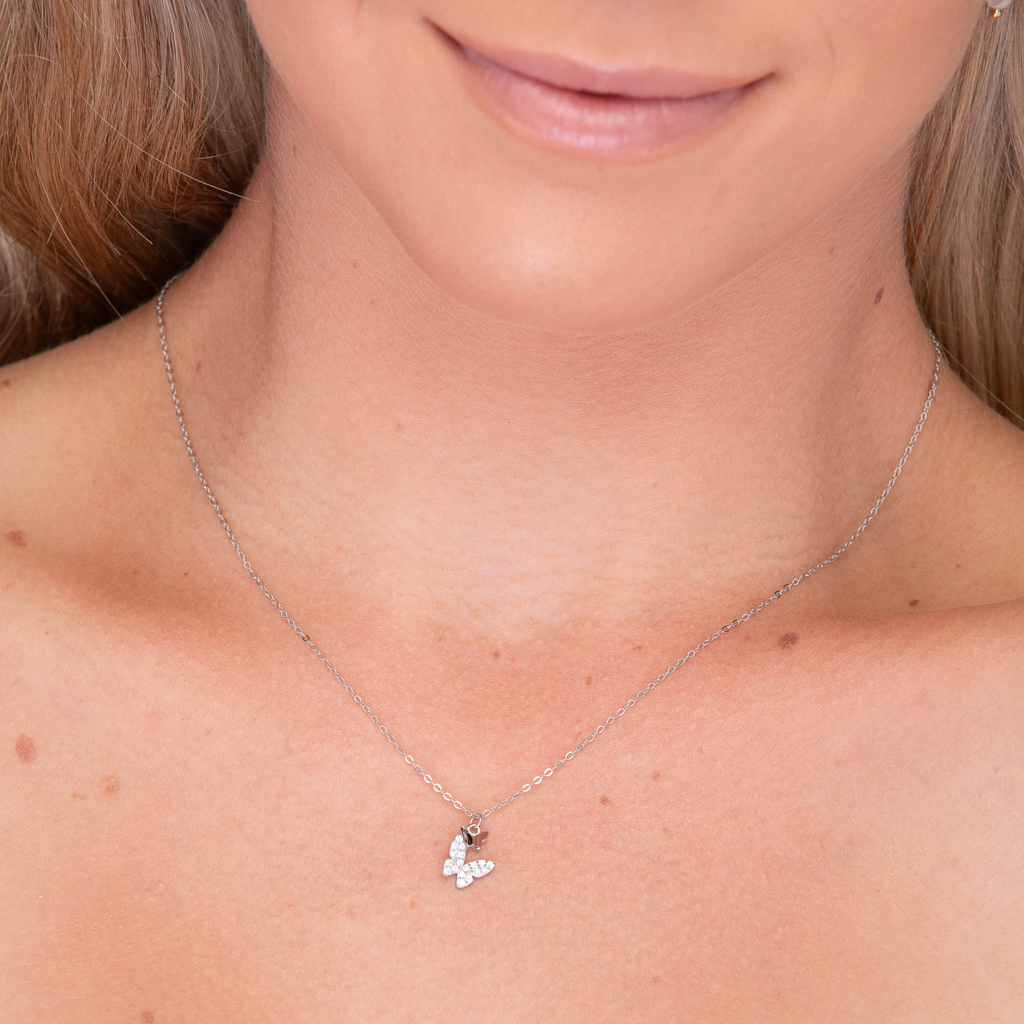 Twin Butterfly Sapphire Necklace - Camile & Stone