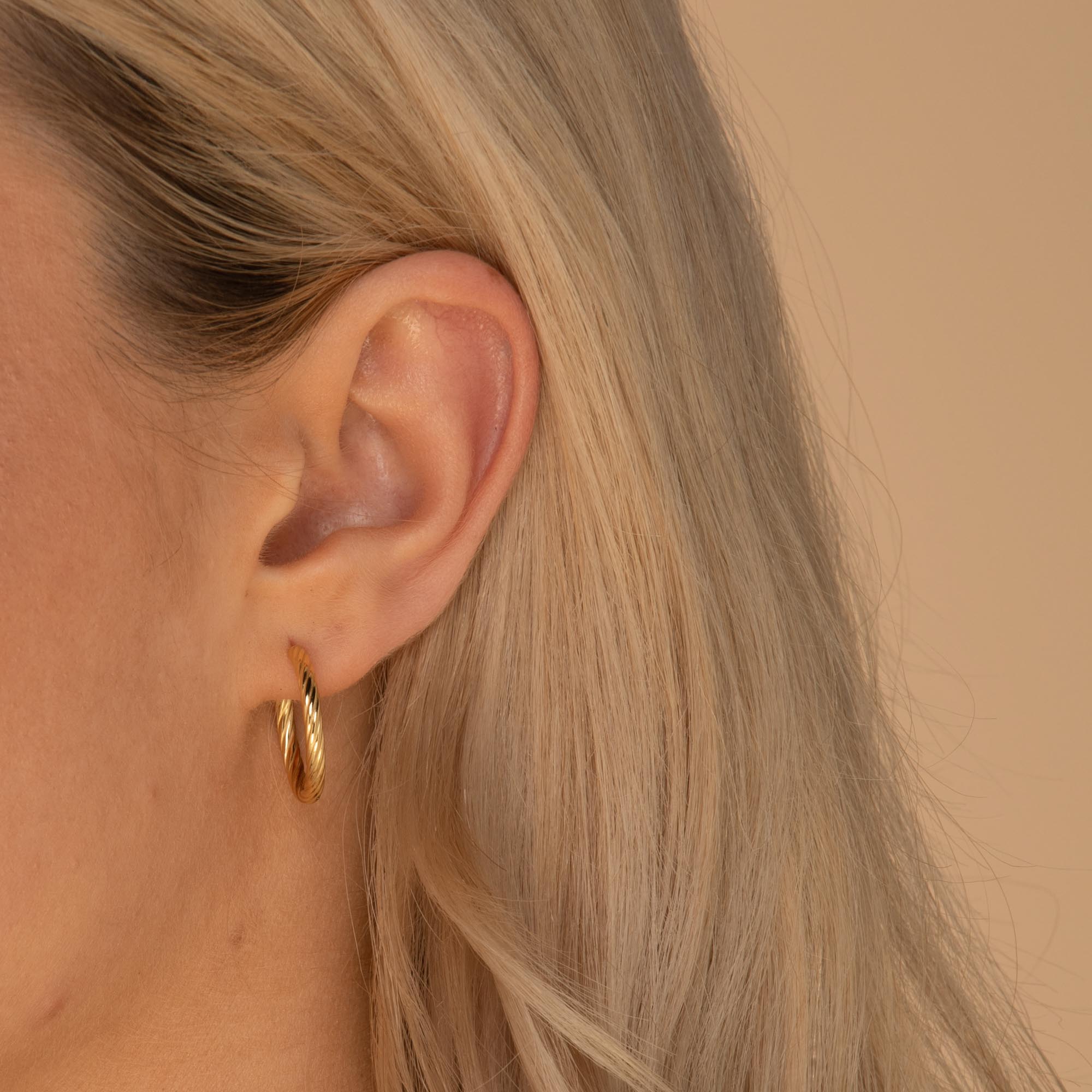 Twist Statement Half Hoop Earrings - Camile & Stone