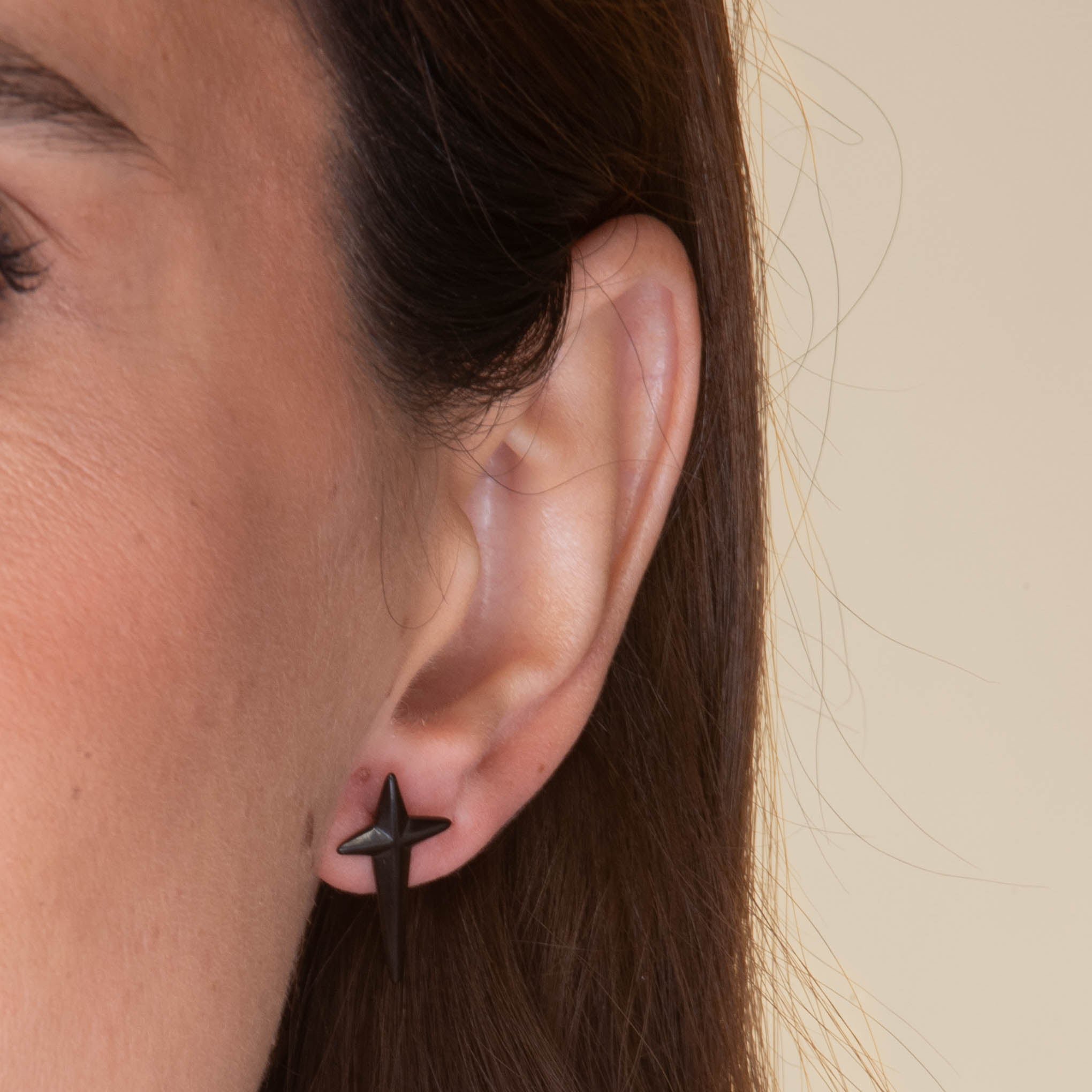 Unisex Long Cross Stud Earrings - Camile & Stone