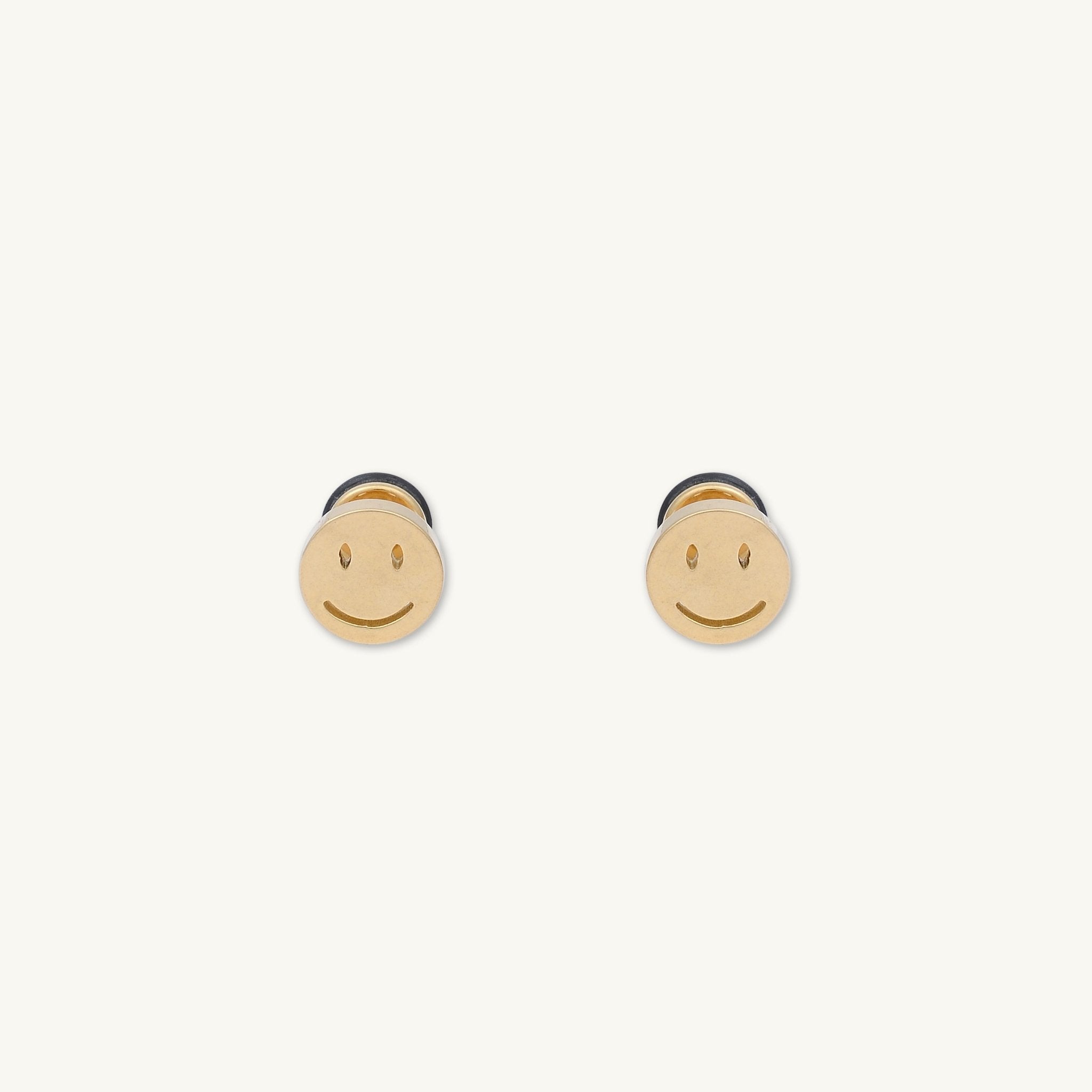 Unisex Smiley Face Stud Earrings - Camile & Stone