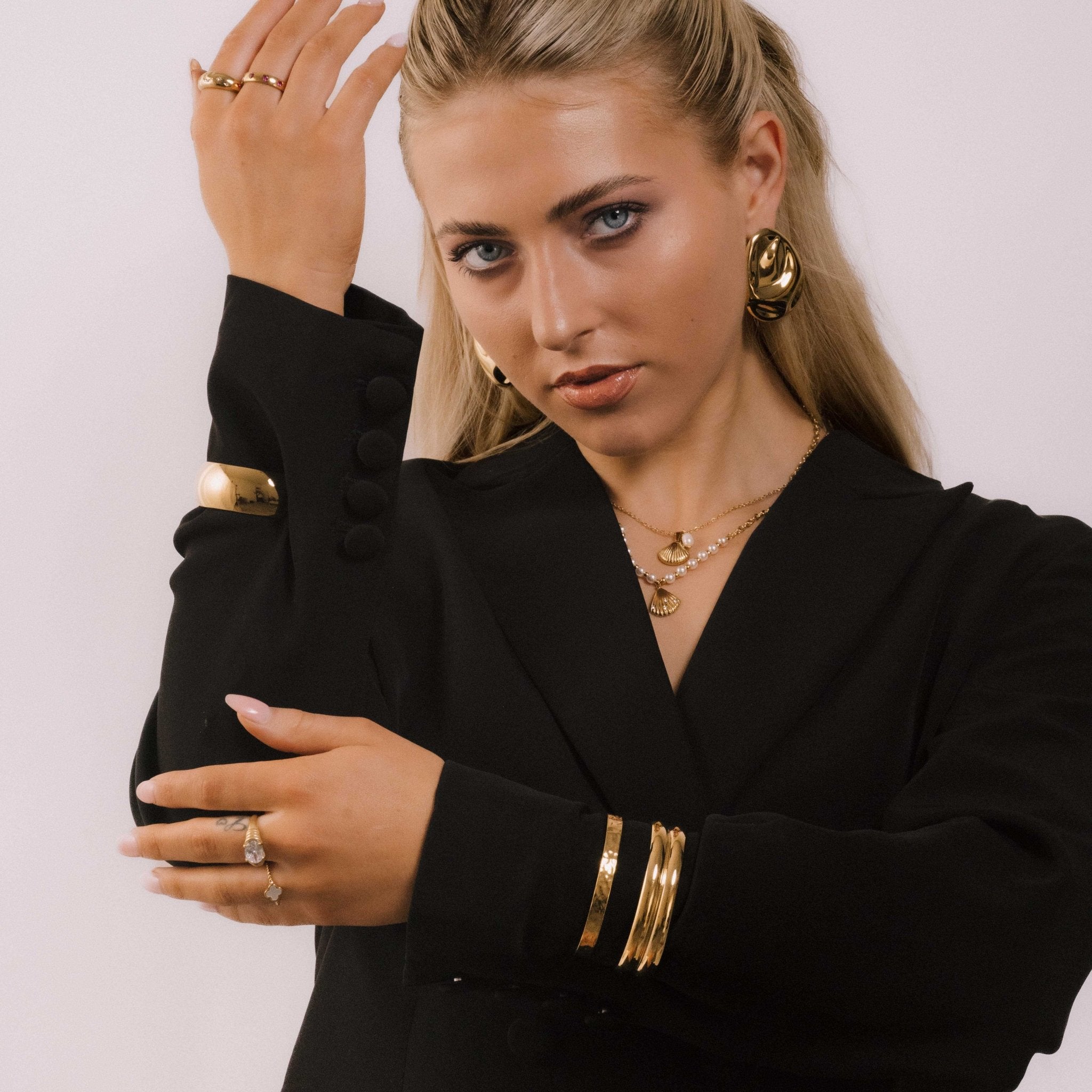 Vera Statement Open Cuff Bangle - Camile & Stone