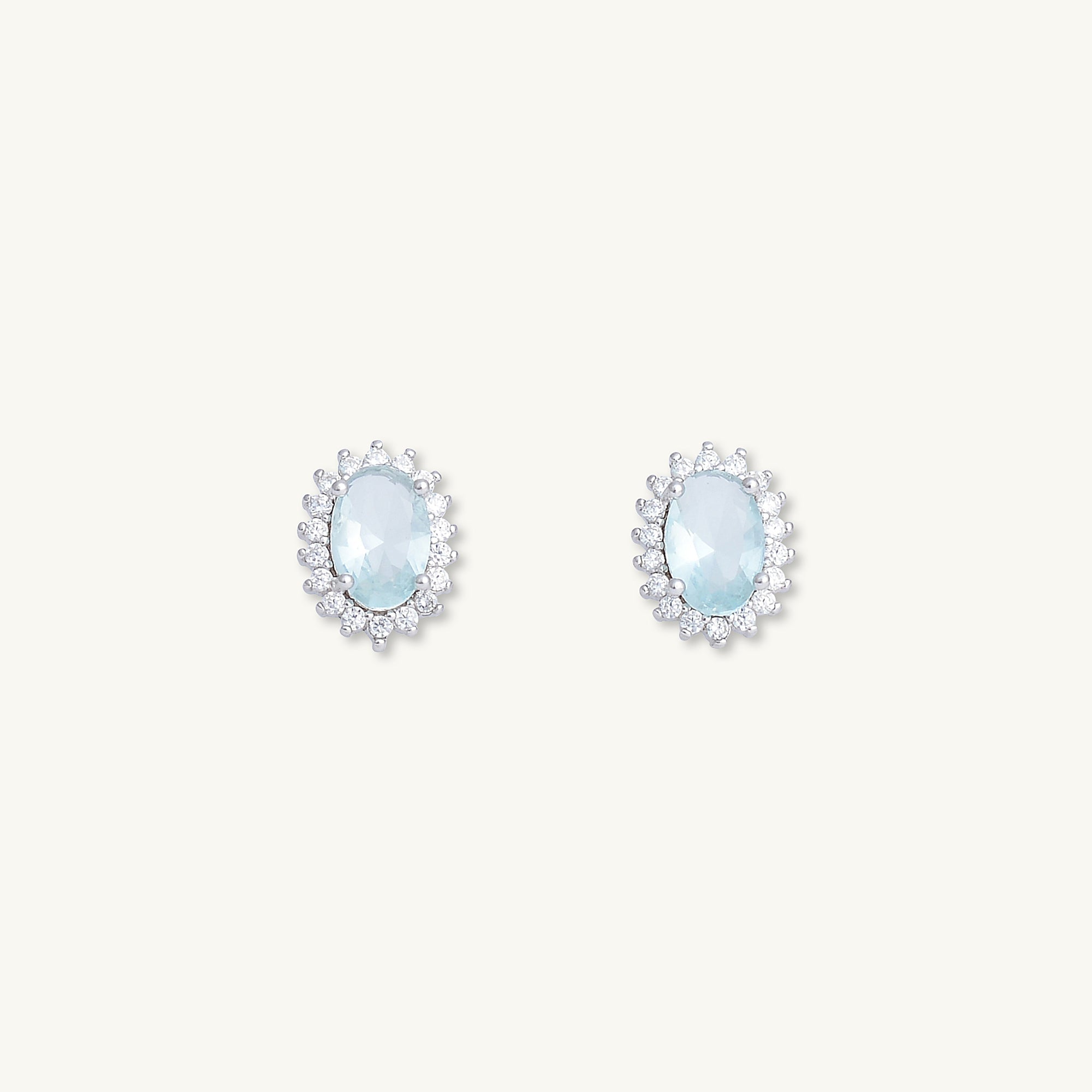 Vintage Sunflower Sapphire Stud Earrings - Camile & Stone