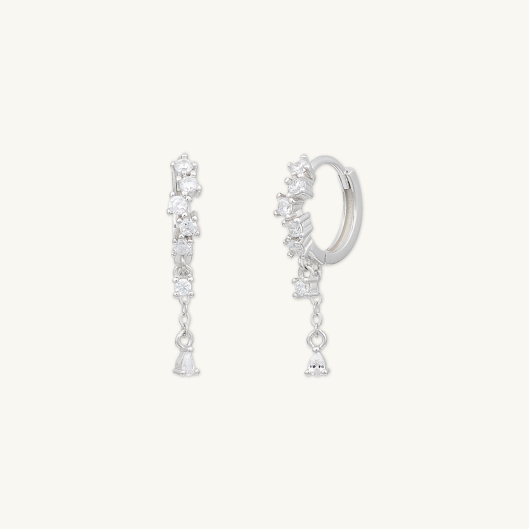 Aura Sapphire Huggie Earrings - Camile & Stone
