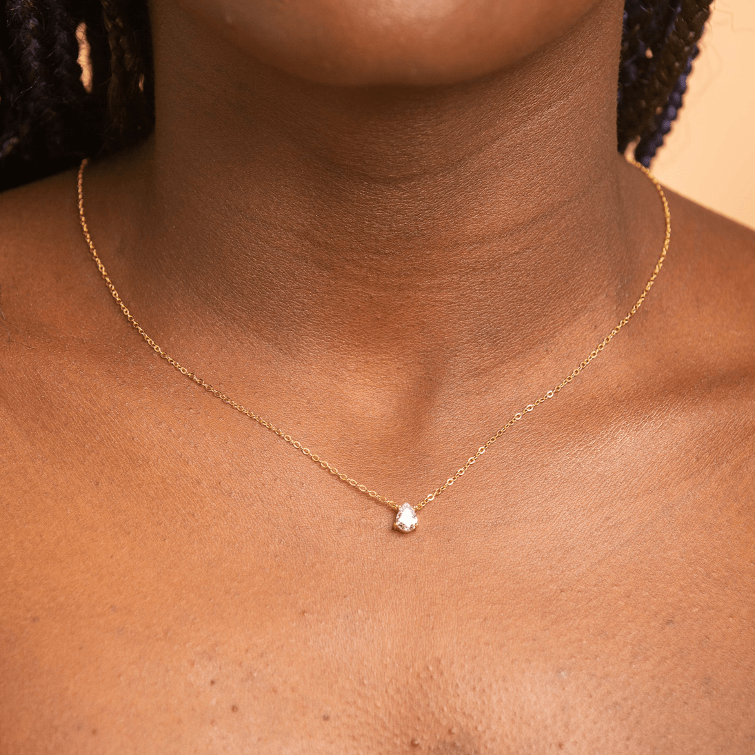 Birthstone Pear Shaped Necklace June - Camile & Stone