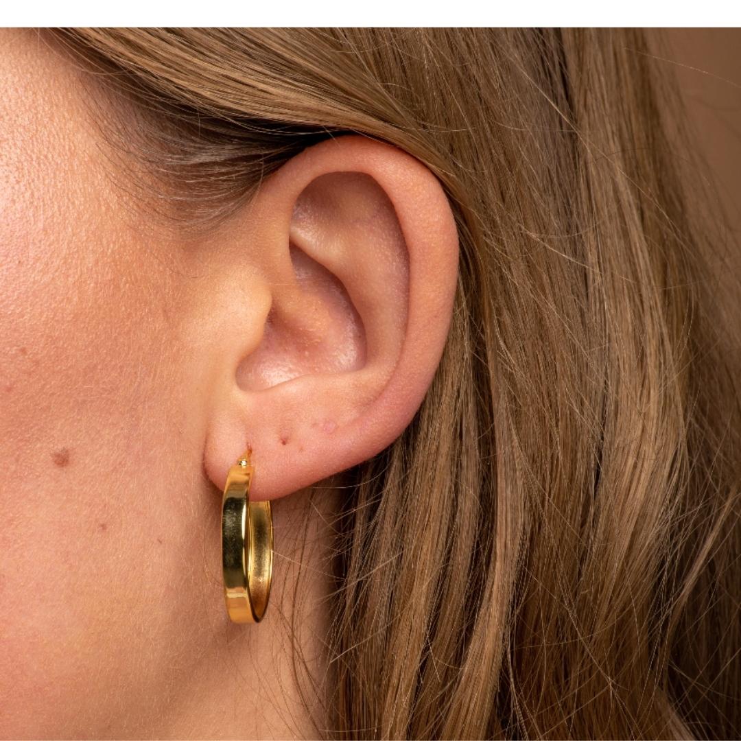 Bold Large Hoop Earrings - Camile & Stone