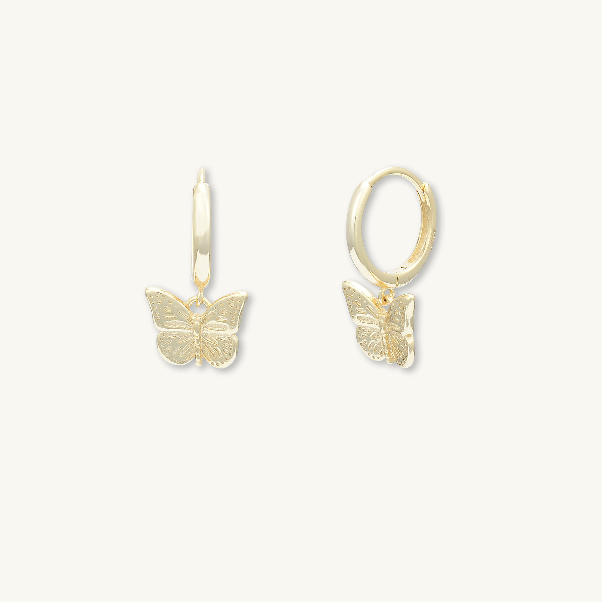 Butterfly Huggie Hoop Earrings - Camile & Stone