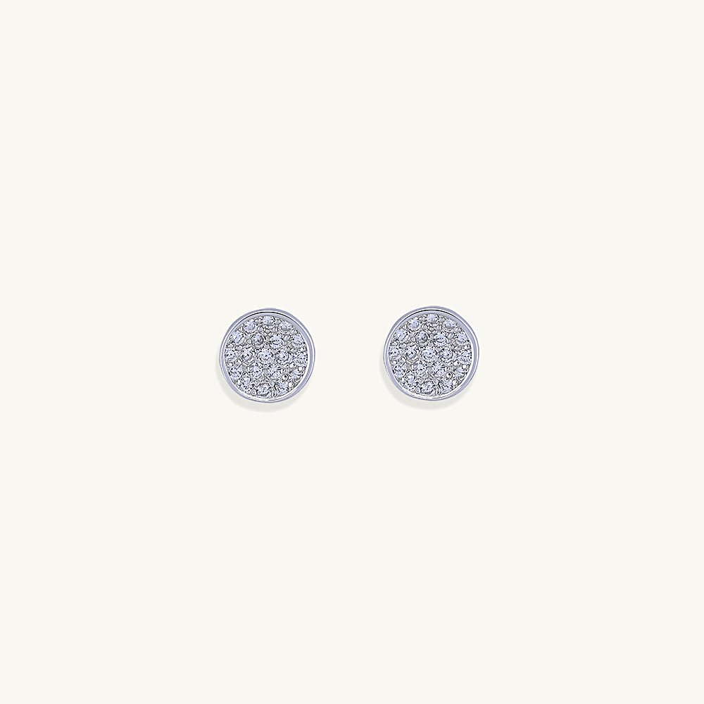 Circle Sapphire Studs - Camile & Stone