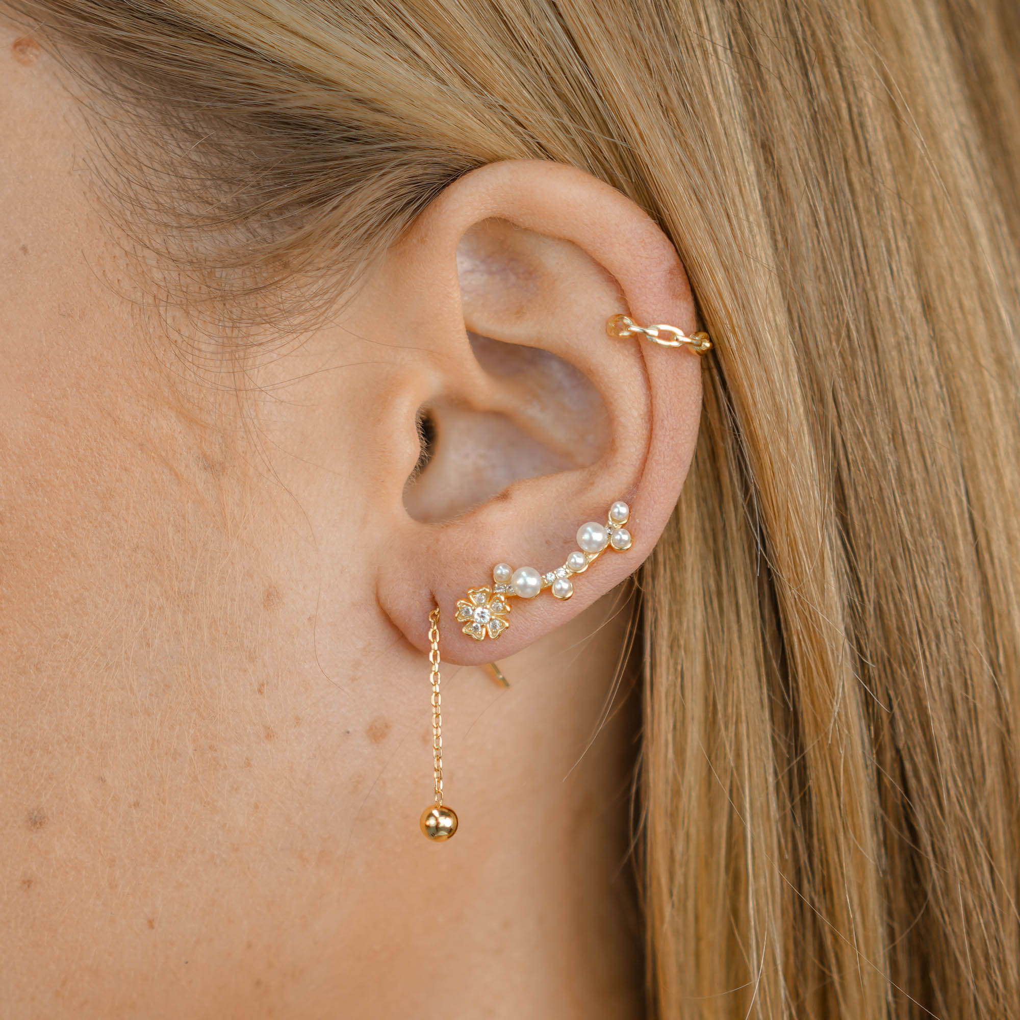 Classic Ball Threader Earrings - Camile & Stone