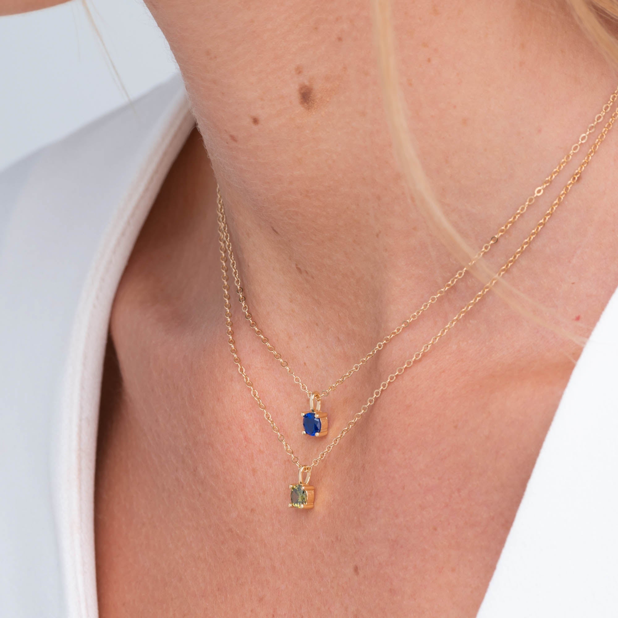 Classic Birthstone Necklace August - Camile & Stone