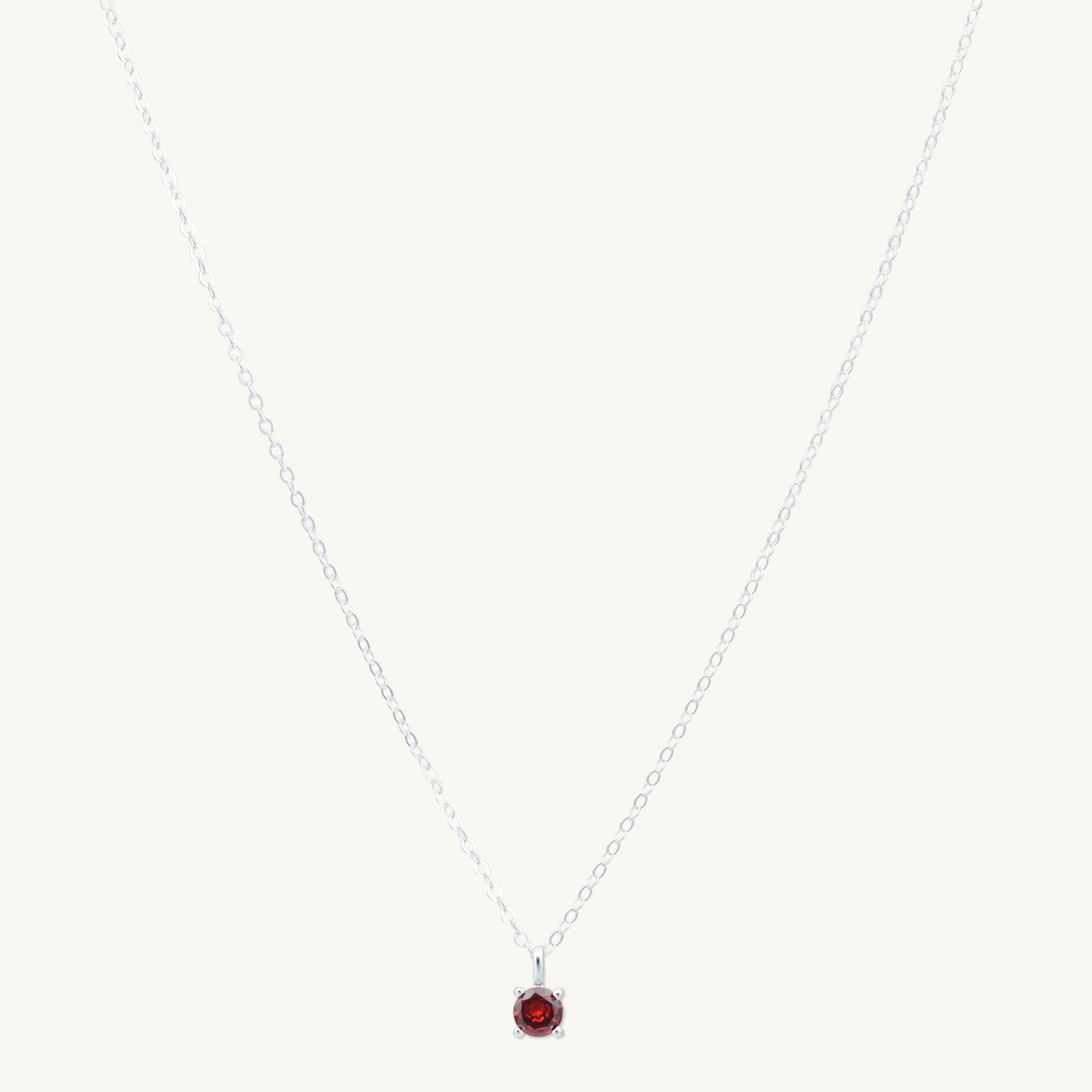Classic Birthstone Necklace January - Camile & Stone
