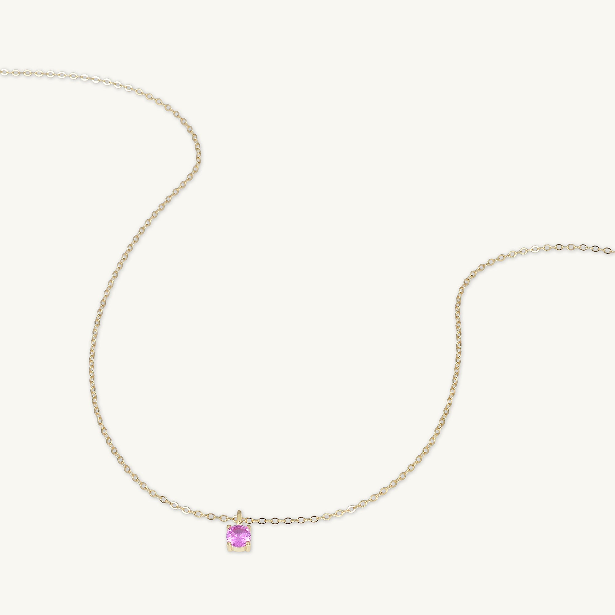 Classic Birthstone Necklace July - Camile & Stone