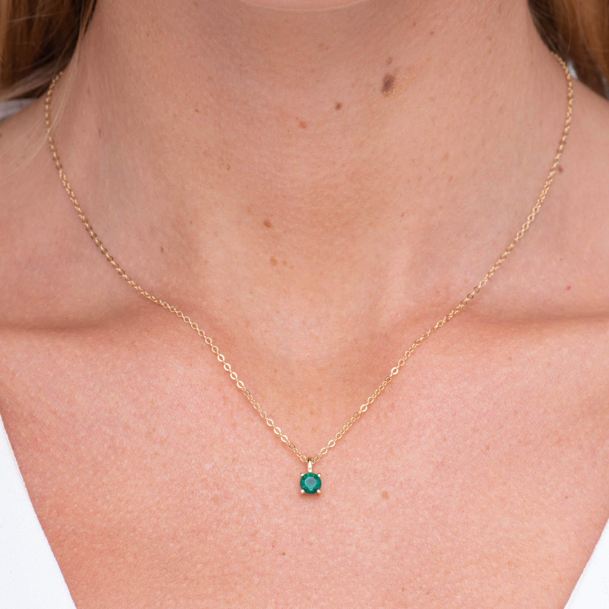 Classic Birthstone Necklace May - Camile & Stone