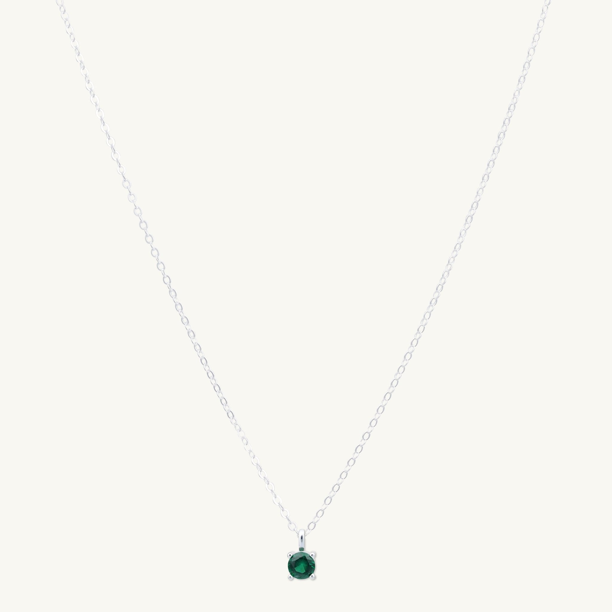 Classic Birthstone Necklace May - Camile & Stone