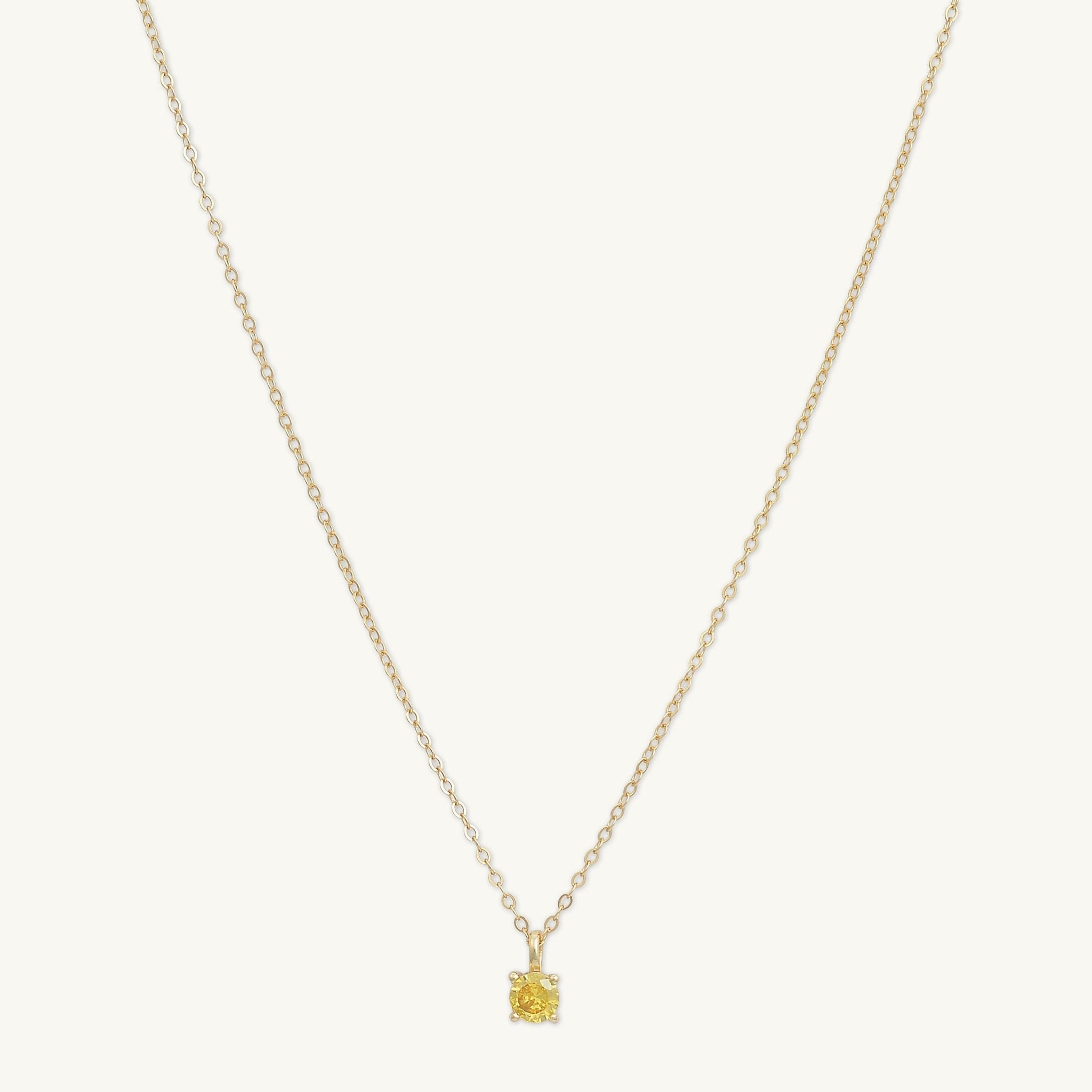 Classic Birthstone Necklace November - Camile & Stone