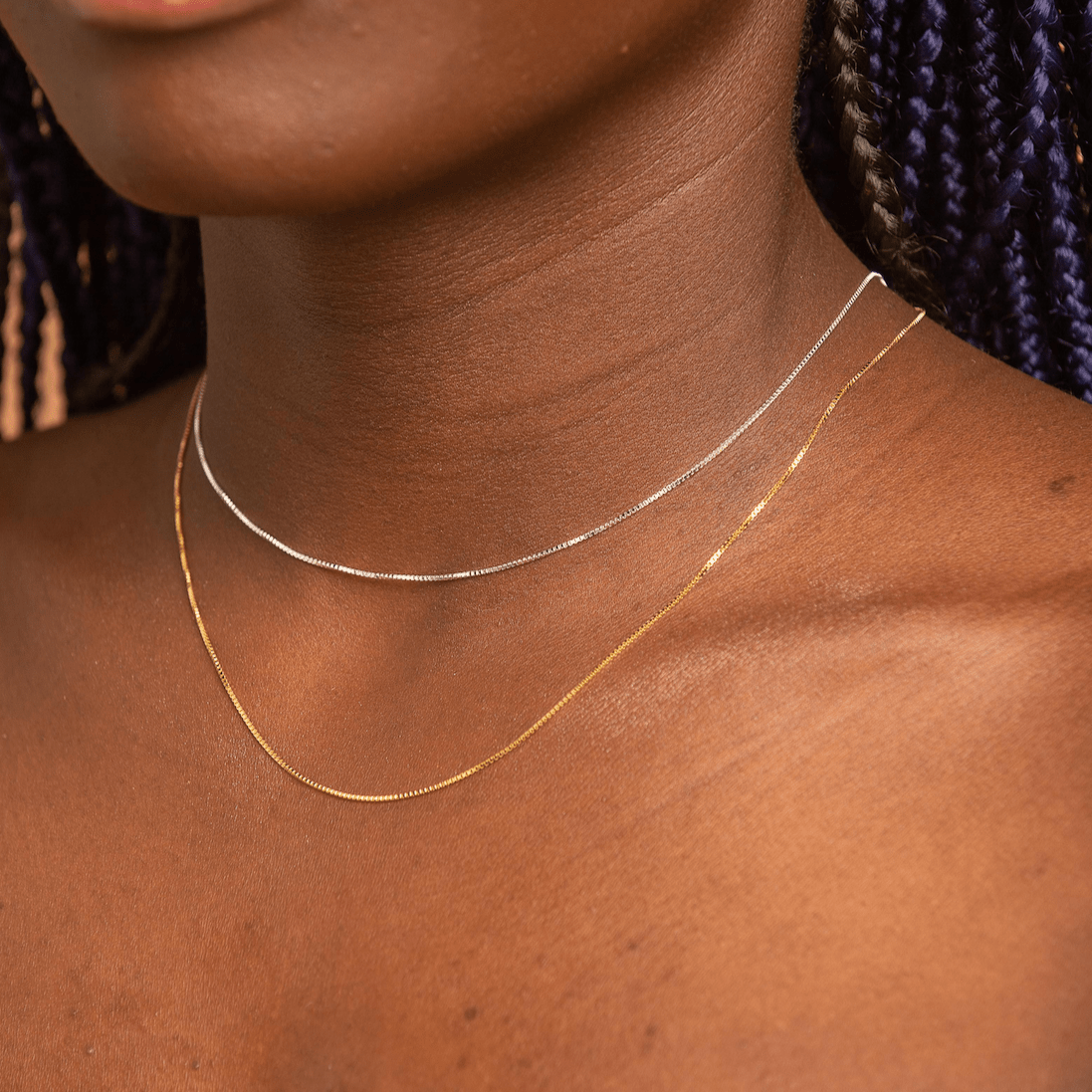 Classic Box Chain Necklace - Camile & Stone