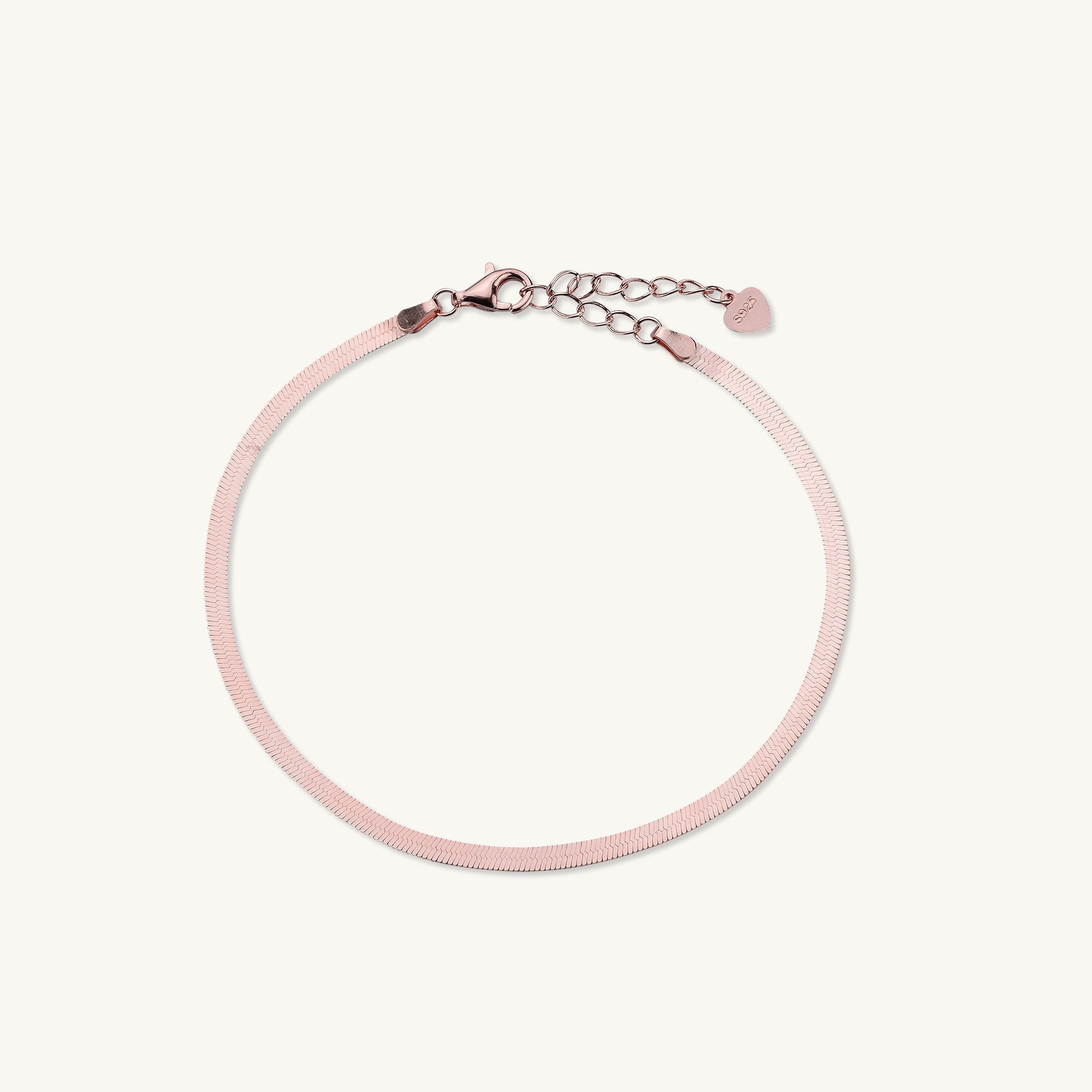 Classic Herringbone Snake Chain Bracelet - Camile & Stone