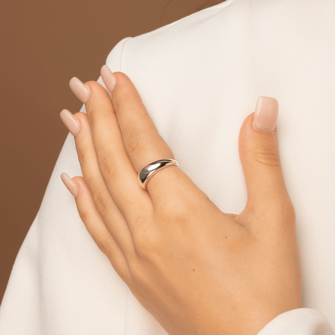 Classic Thick Dome Ring - Camile & Stone