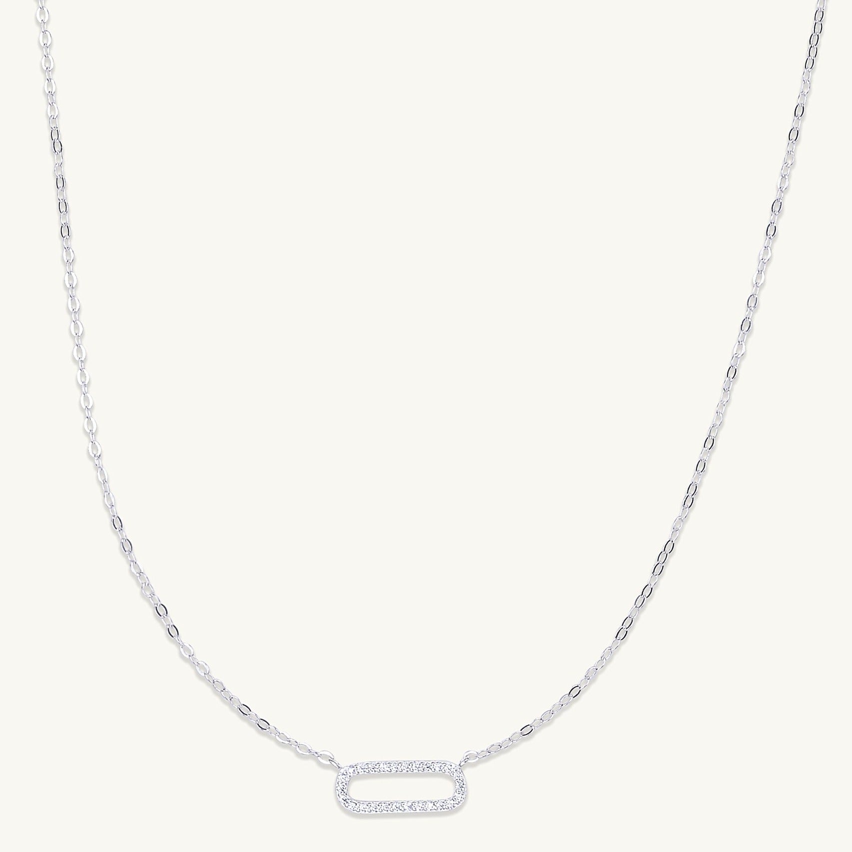 Curved Bar Sapphire Necklace - Camile & Stone