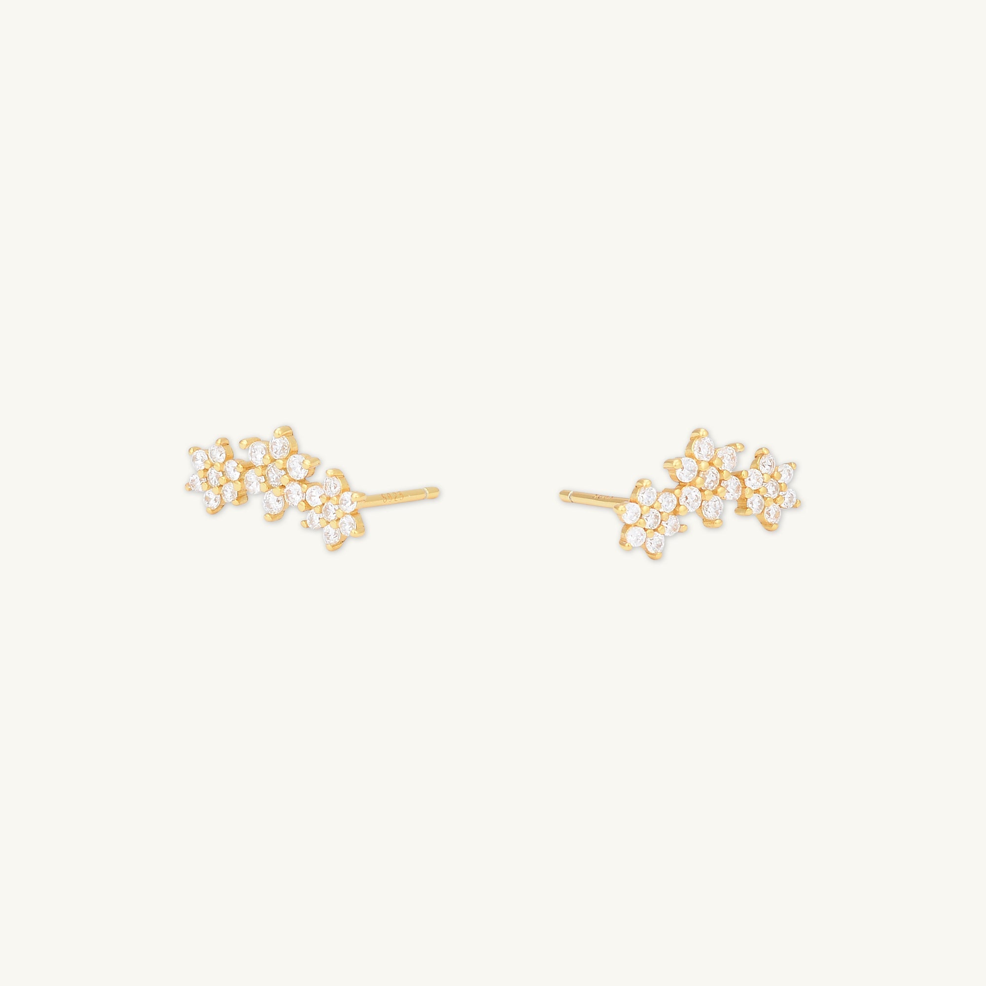 Daisy Cluster Sapphire Earrings - Camile & Stone