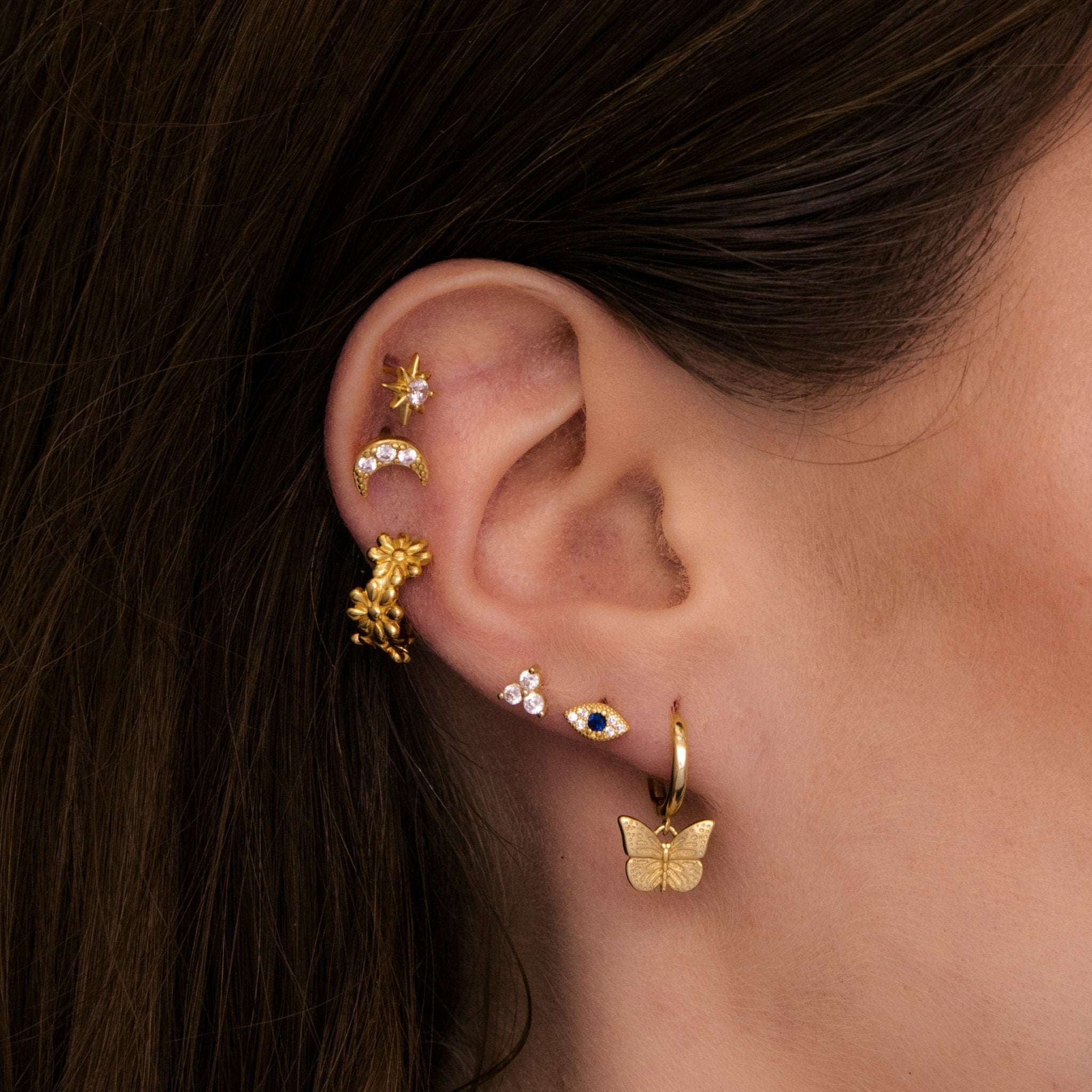 Daisy Ear Cuff Earrings - Camile & Stone