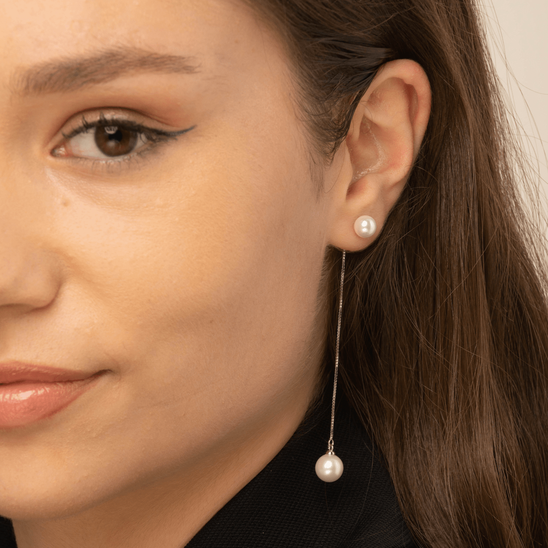 Freshwater Pearl Twin Drop Earrings - Camile & Stone