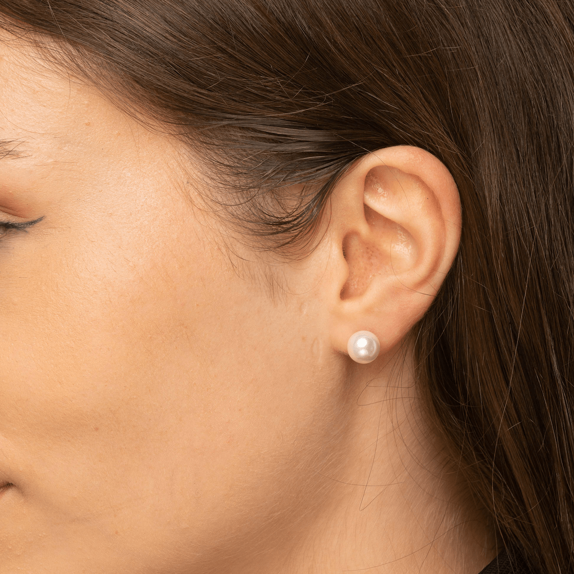 Freshwater White Pearl Studs - Camile & Stone