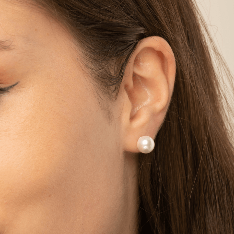 Freshwater White Pearl Studs - Camile & Stone
