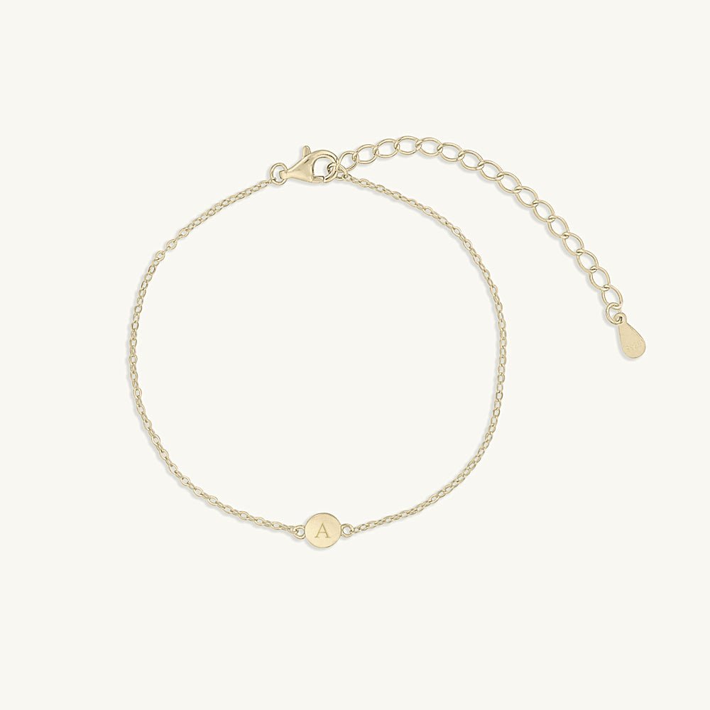Initial Letter Dot Bracelet - Camile & Stone