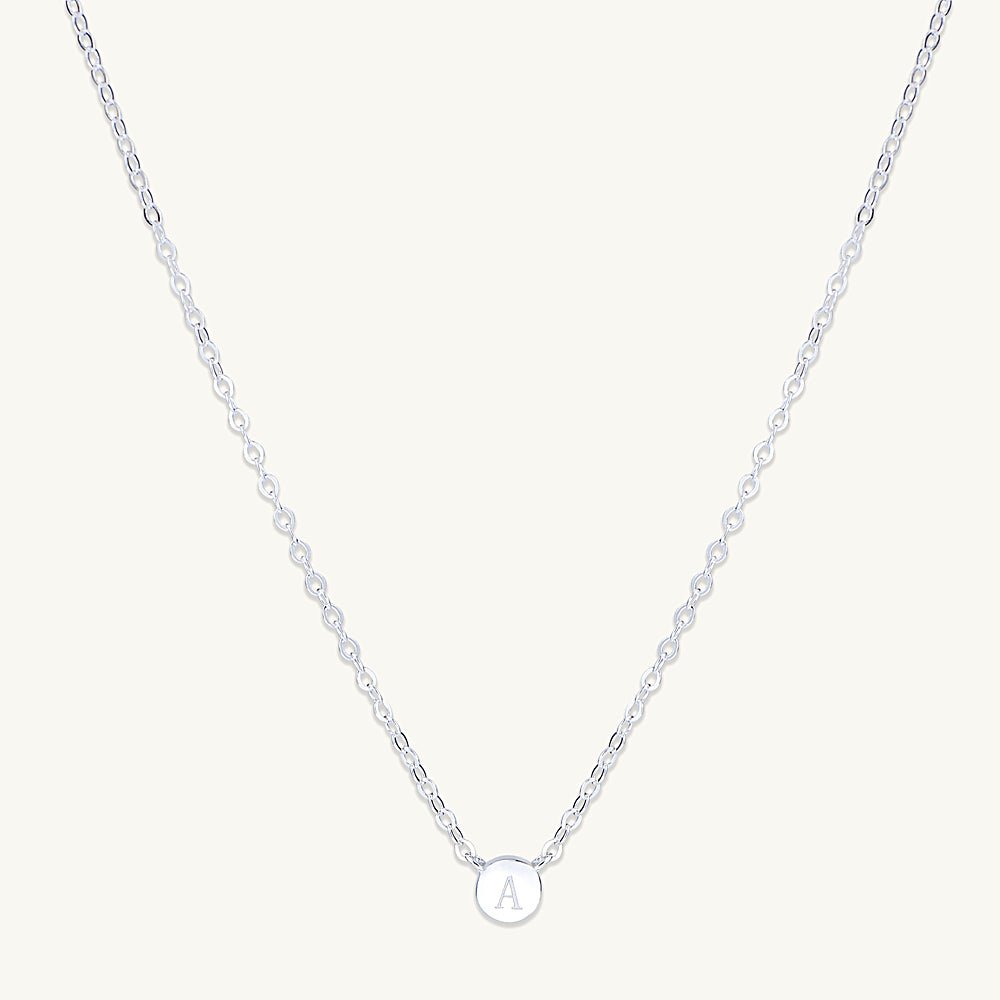 Initial Letter Dot Necklace - Camile & Stone