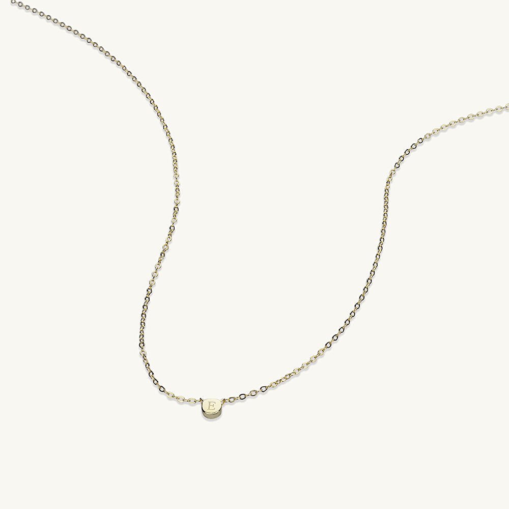 Initial Letter Dot Necklace - Camile & Stone
