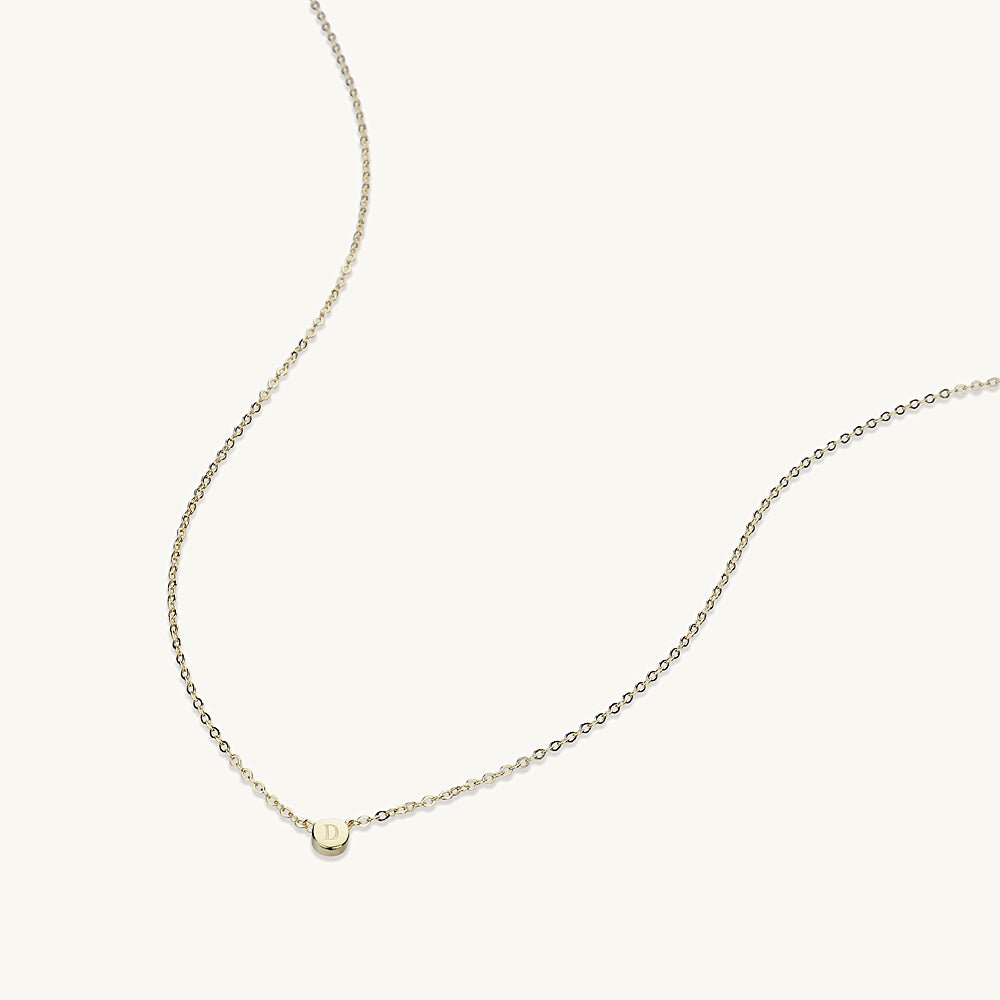 Initial Letter Dot Necklace - Camile & Stone