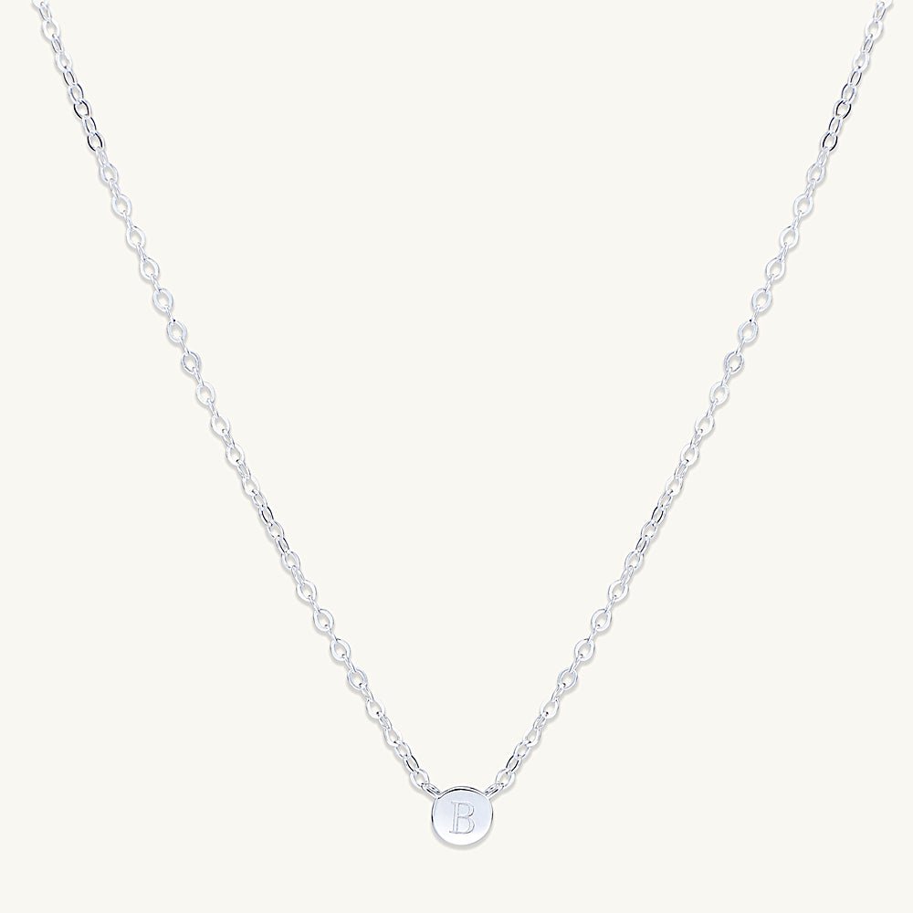 Initial Letter Dot Necklace - Camile & Stone