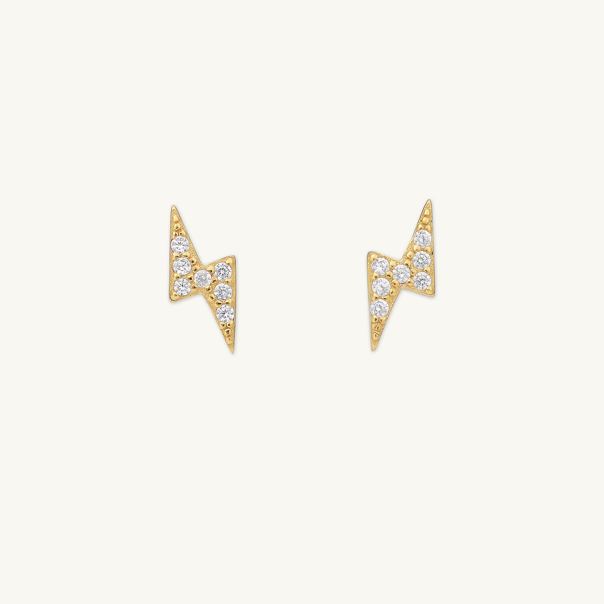 Lightning Bolt Sapphire Stud Earrings - Camile & Stone