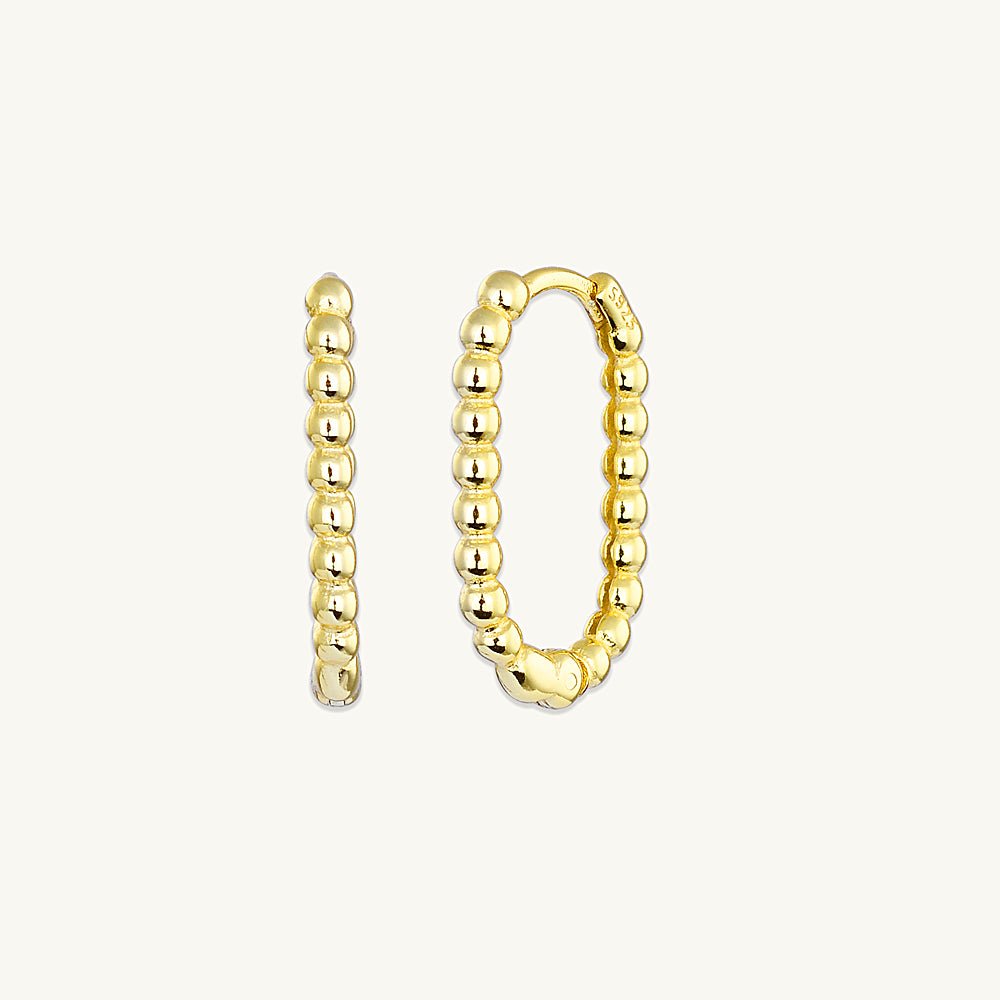 Long Ball Hoop Earrings - Camile & Stone