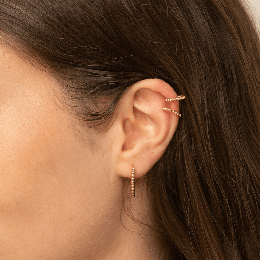 Long Ball Hoop Earrings - Camile & Stone