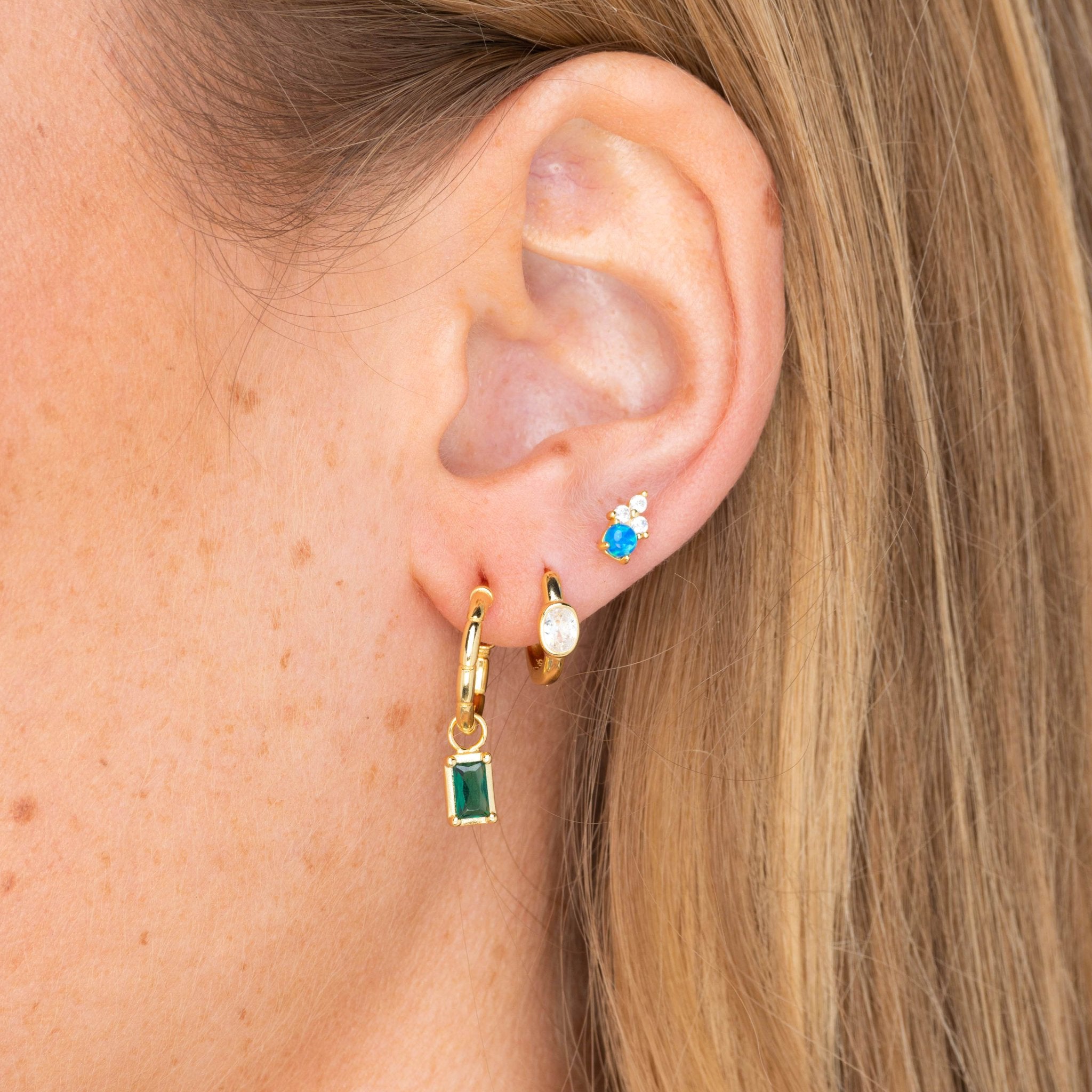 Lotus Opal Sapphire Earrings - Camile & Stone