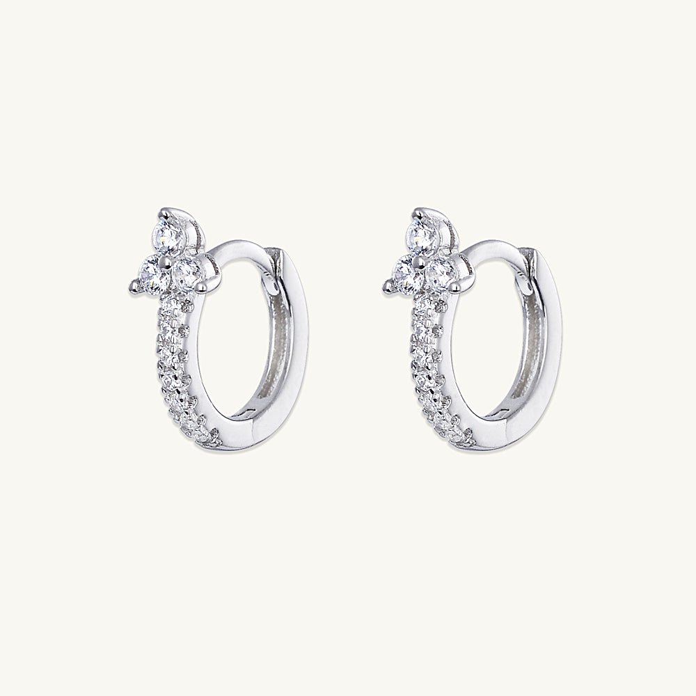 Lotus Sapphire Hoop Earrings - Camile & Stone