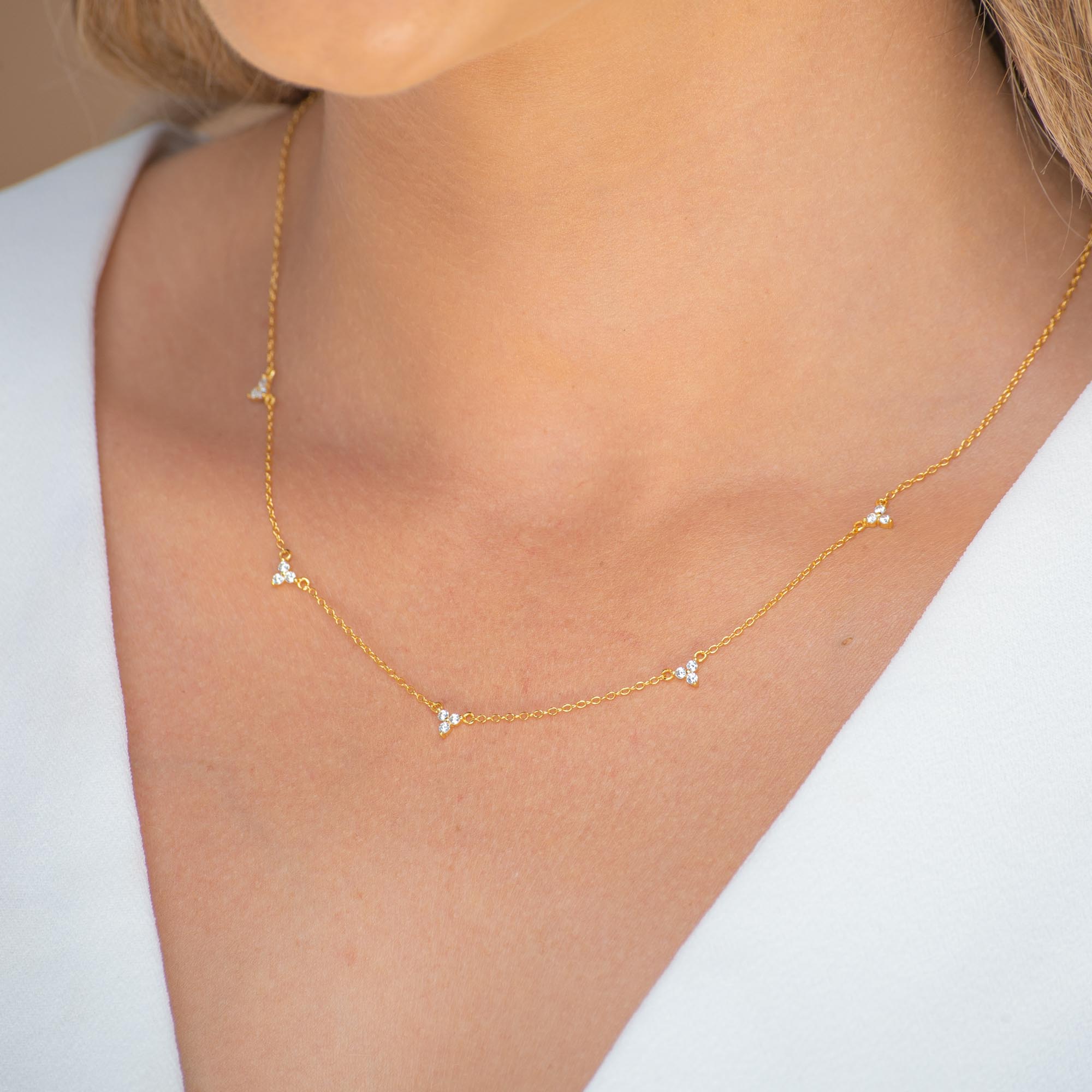 Lotus Station Chain Necklace - Camile & Stone