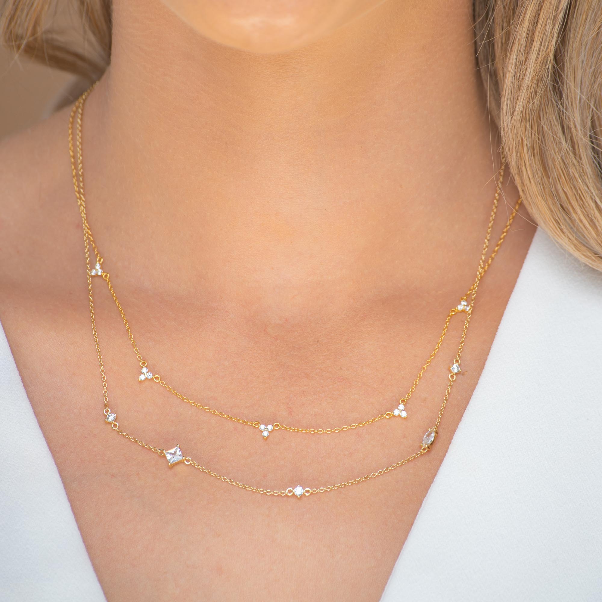 Lotus Station Chain Necklace - Camile & Stone