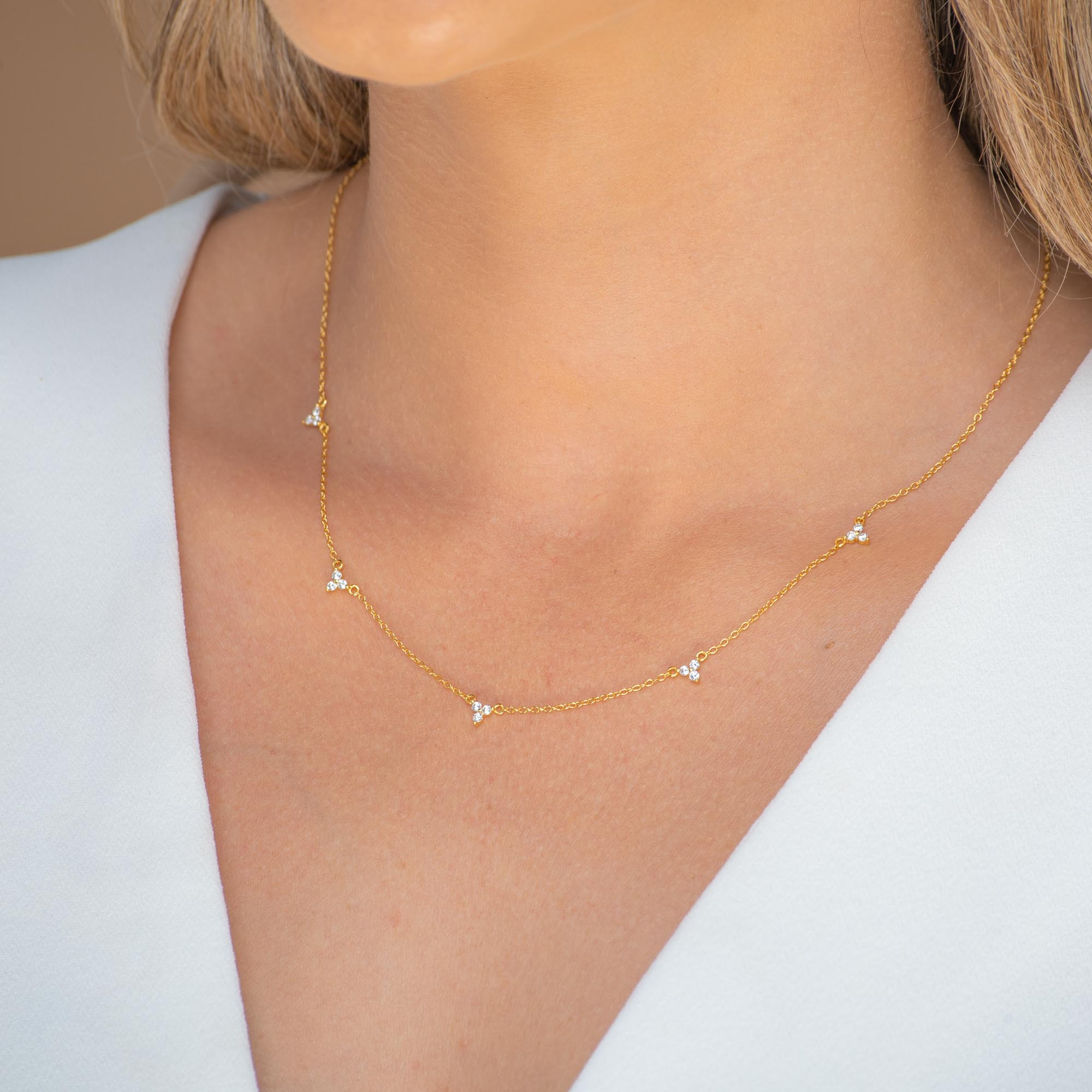 Lotus Station Chain Necklace - Camile & Stone