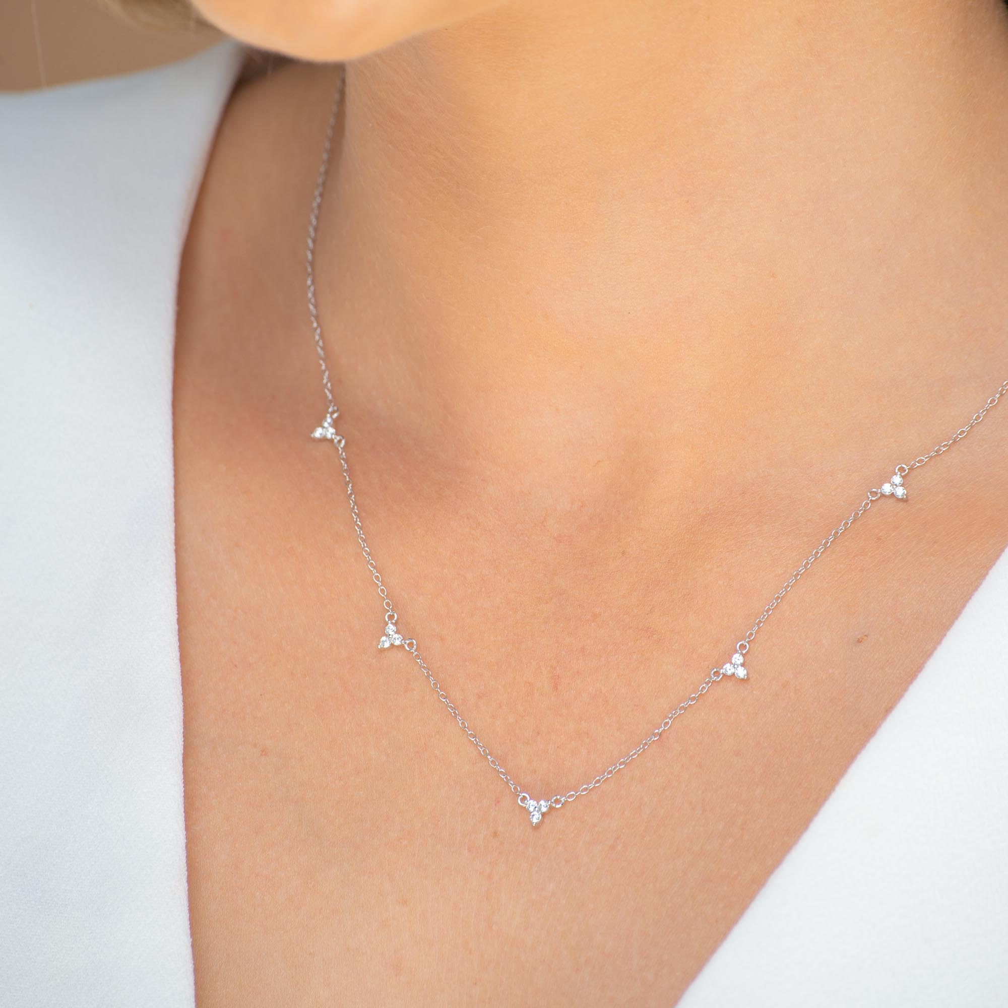 Lotus Station Chain Necklace - Camile & Stone