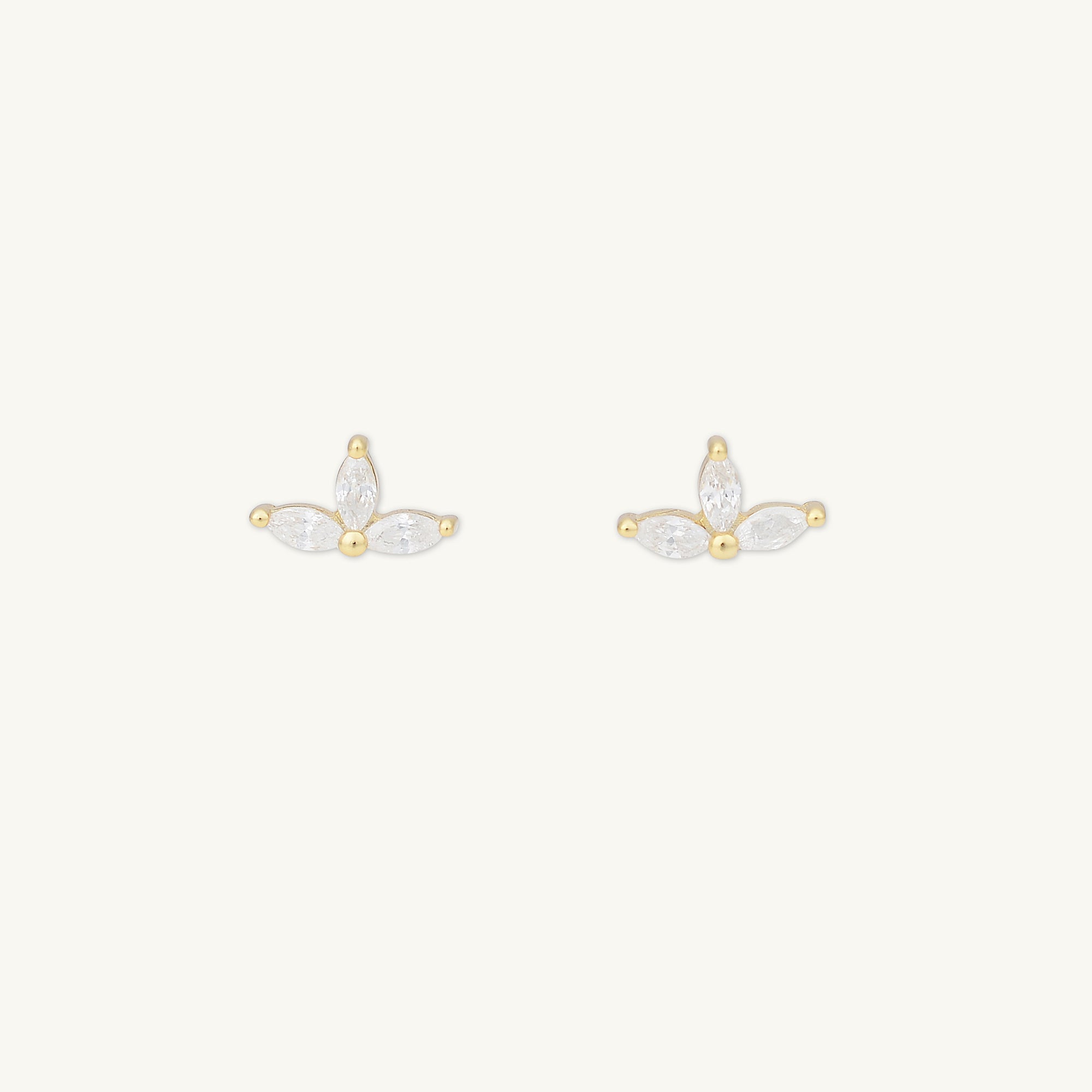 Marquise Lotus Sapphire Earrings - Camile & Stone