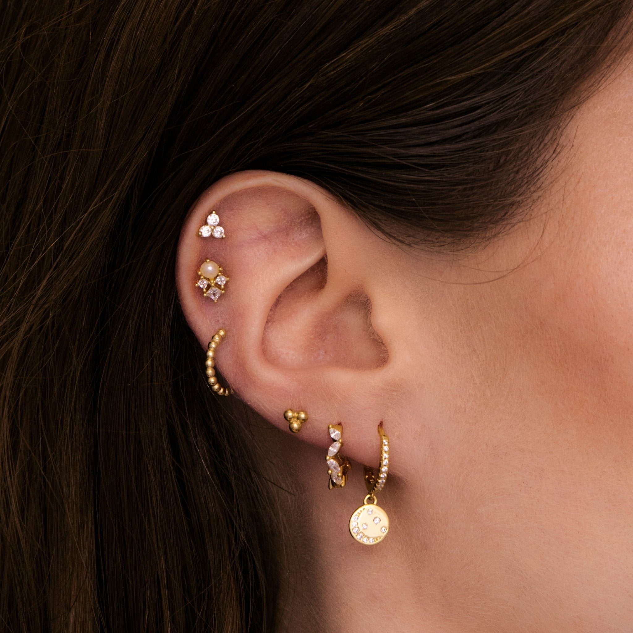 Moonlight Huggie Hoop Earrings - Camile & Stone